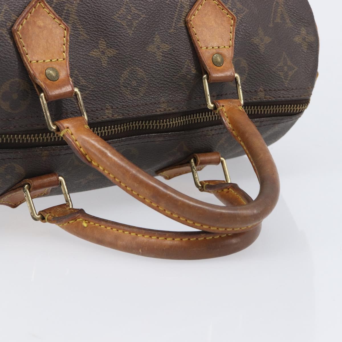 LOUIS VUITTON Monogram Speedy 30 Hand Bag M41526 LV Auth bs37059