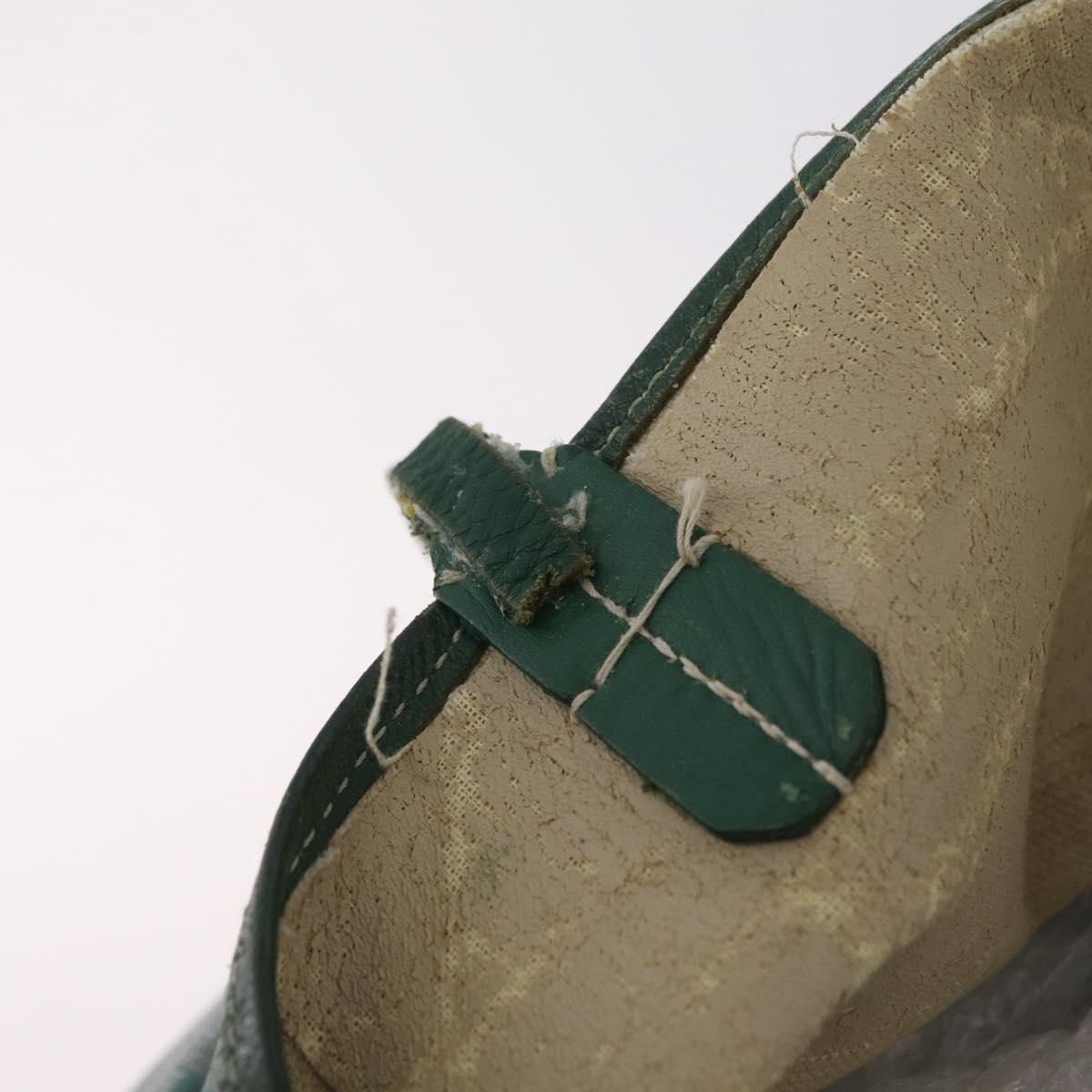 GOYARD Herringbone Saint Louis PM Tote Bag PVC Leather Green Auth bs37067