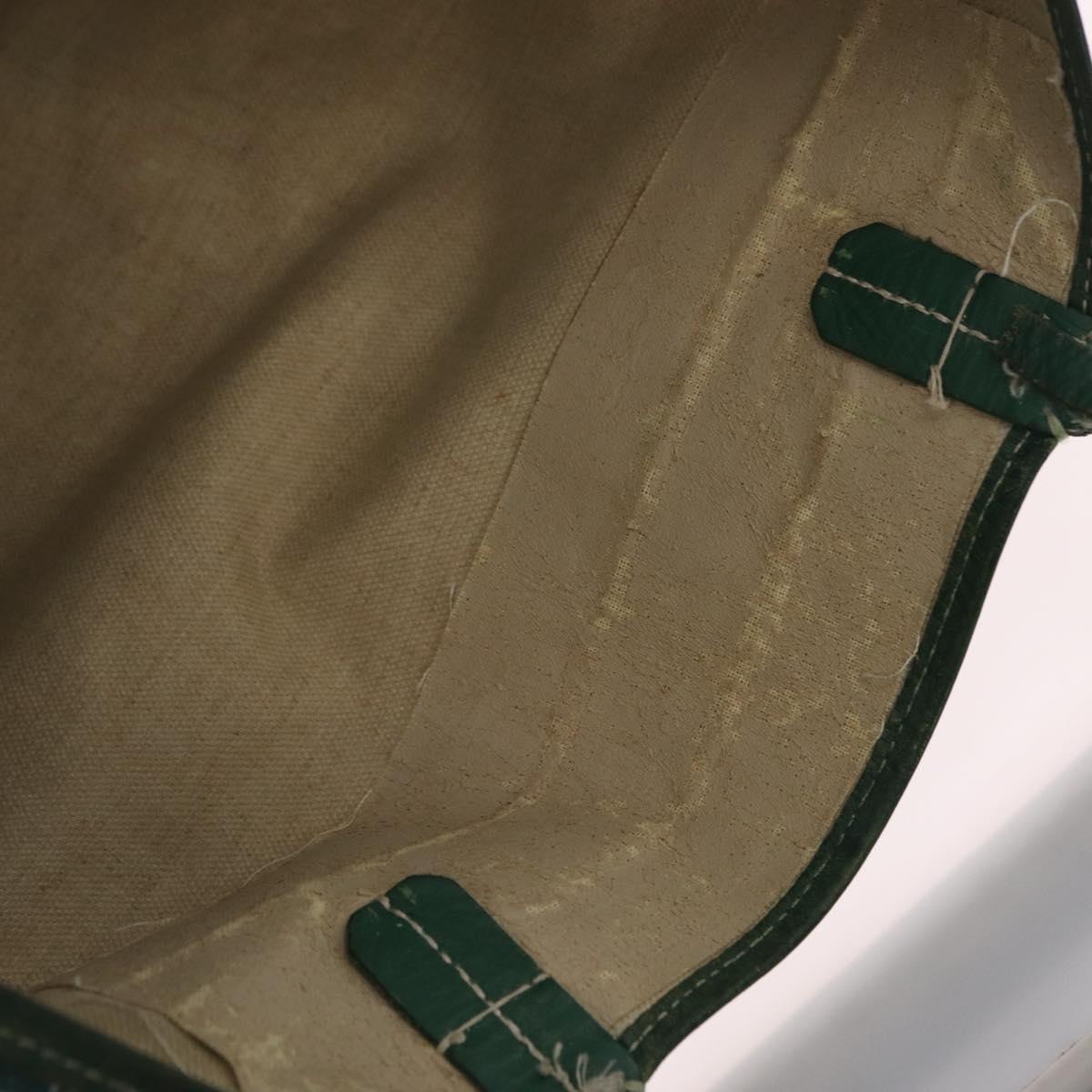 GOYARD Herringbone Saint Louis PM Tote Bag PVC Leather Green Auth bs37067