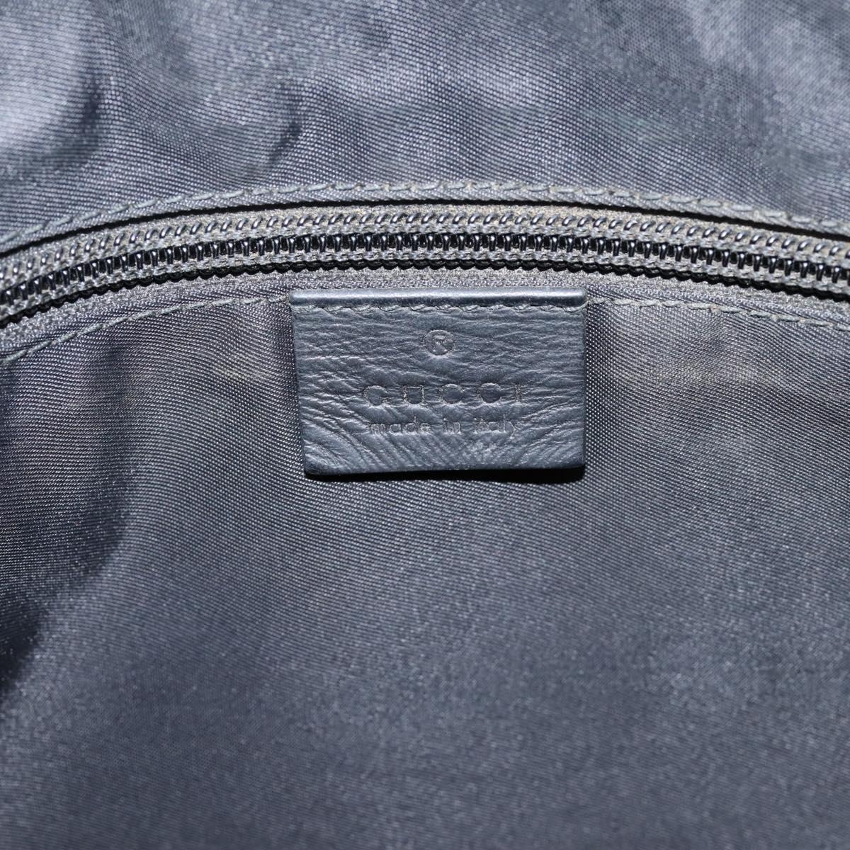 GUCCI GuccissimaGG Shoulder Bag Leather Black Silver 322080 Auth bs37071