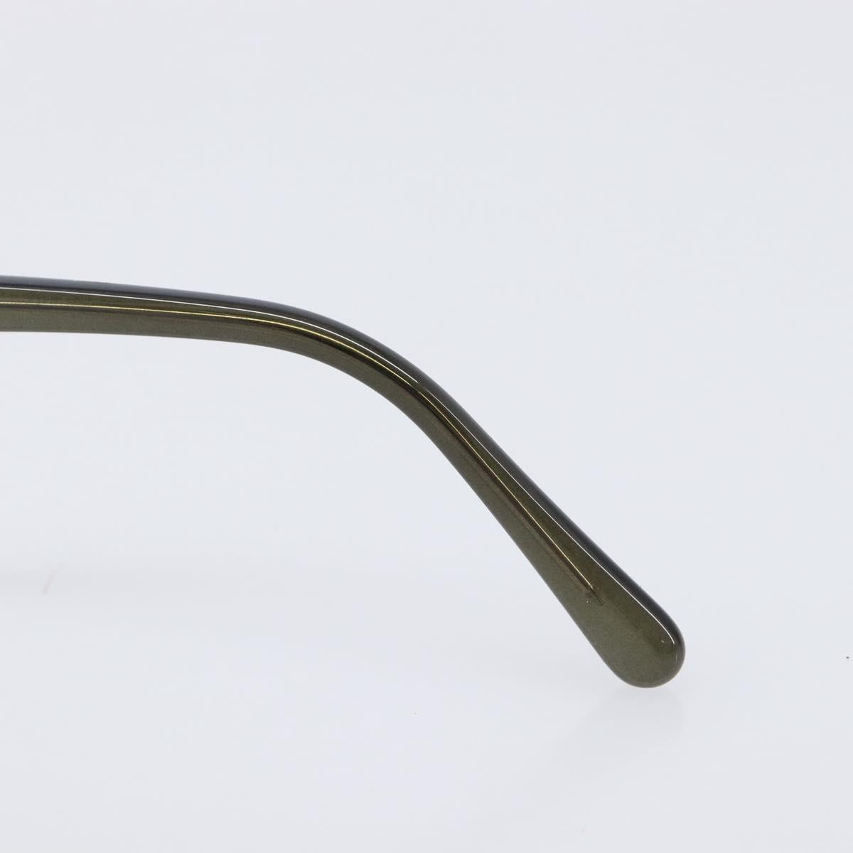 Salvatore Ferragamo Gancini Sunglasses Plastic Khaki Silver Auth bs37082