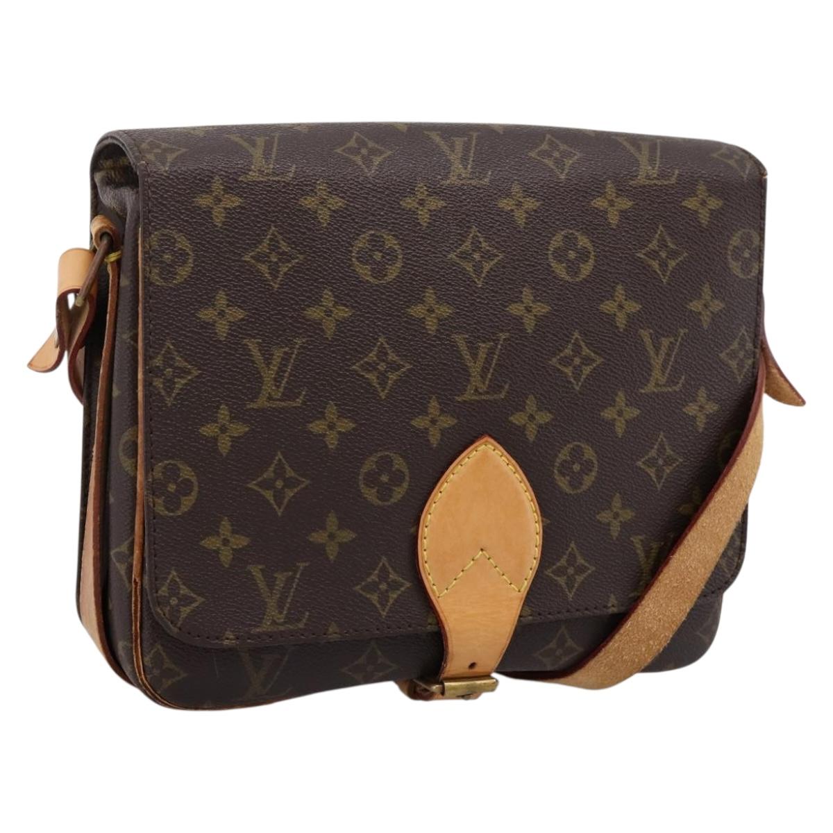 LOUIS VUITTON Monogram Cartouchiere GM Shoulder Bag M51252 LV Auth bs37089