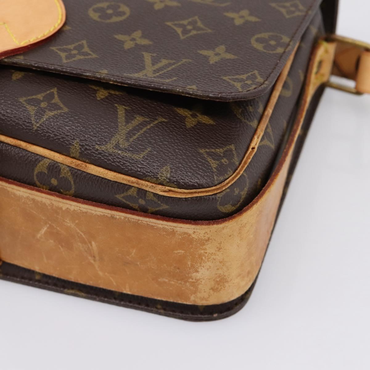LOUIS VUITTON Monogram Cartouchiere GM Shoulder Bag M51252 LV Auth bs37089