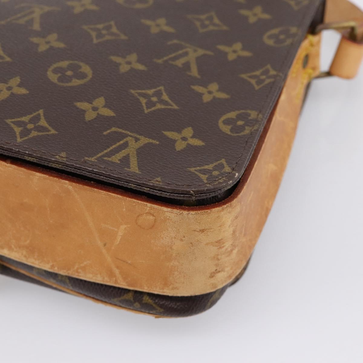 LOUIS VUITTON Monogram Cartouchiere GM Shoulder Bag M51252 LV Auth bs37089