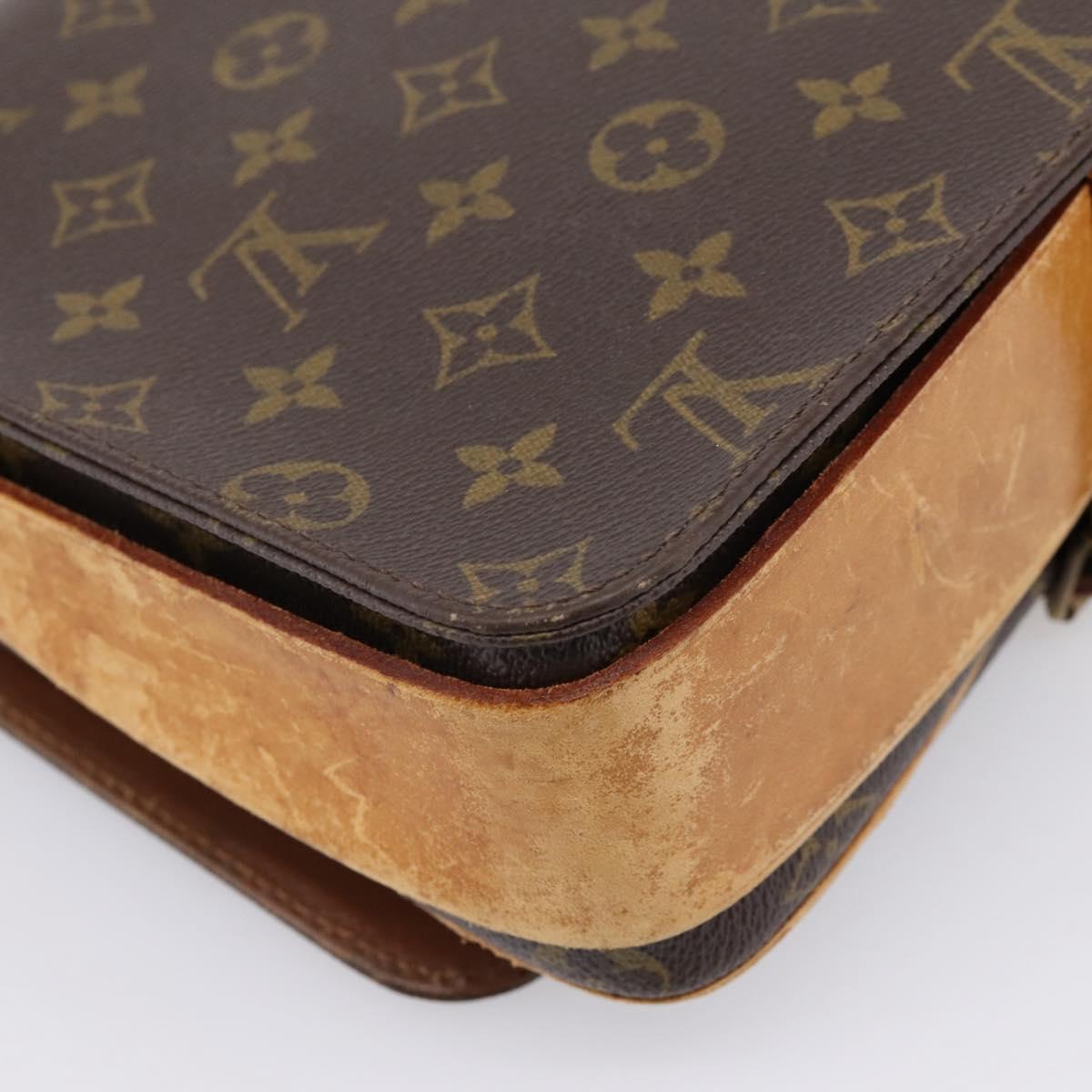 LOUIS VUITTON Monogram Cartouchiere GM Shoulder Bag M51252 LV Auth bs37089