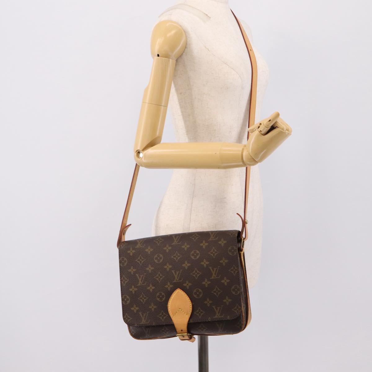LOUIS VUITTON Monogram Cartouchiere GM Shoulder Bag M51252 LV Auth bs37089