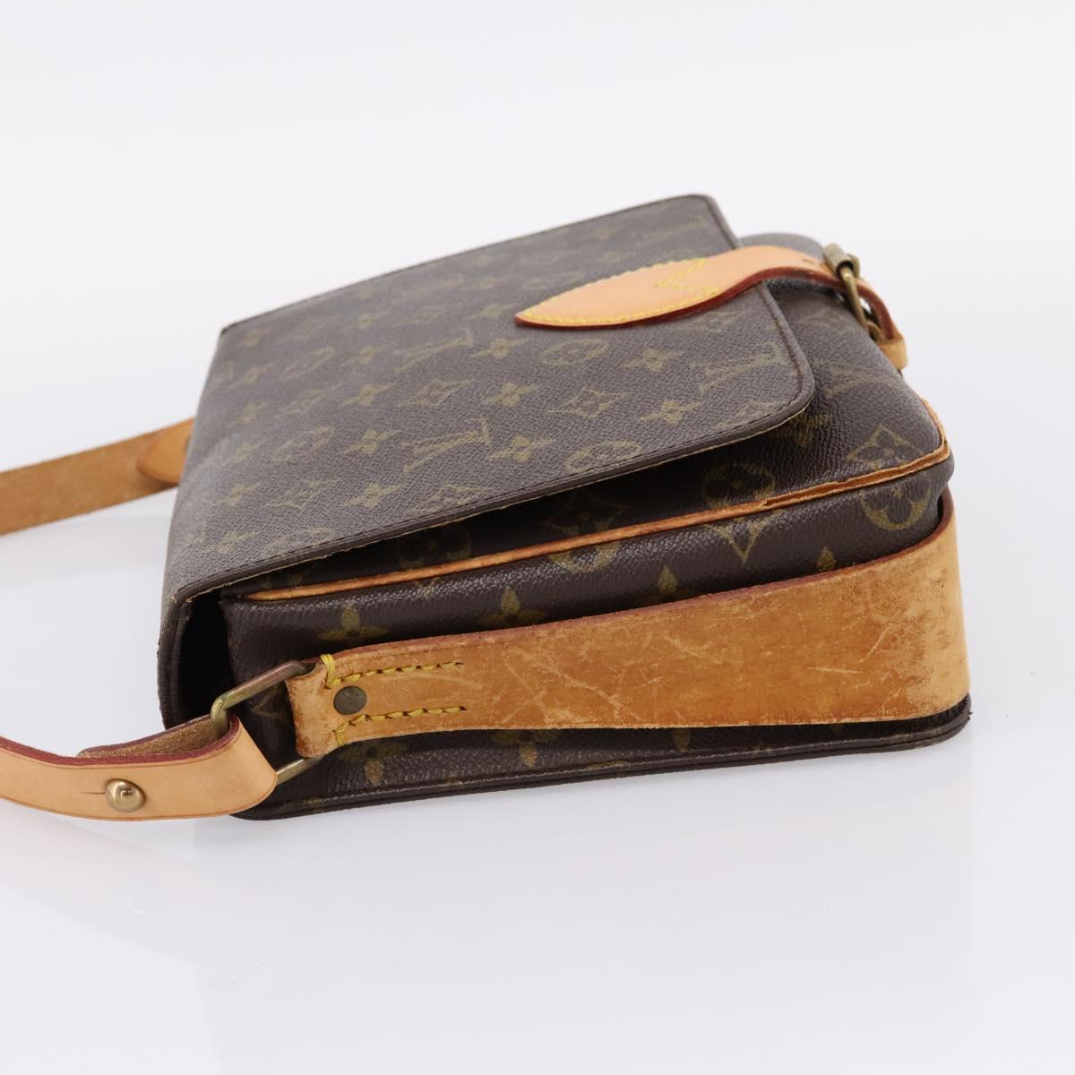 LOUIS VUITTON Monogram Cartouchiere GM Shoulder Bag M51252 LV Auth bs37089