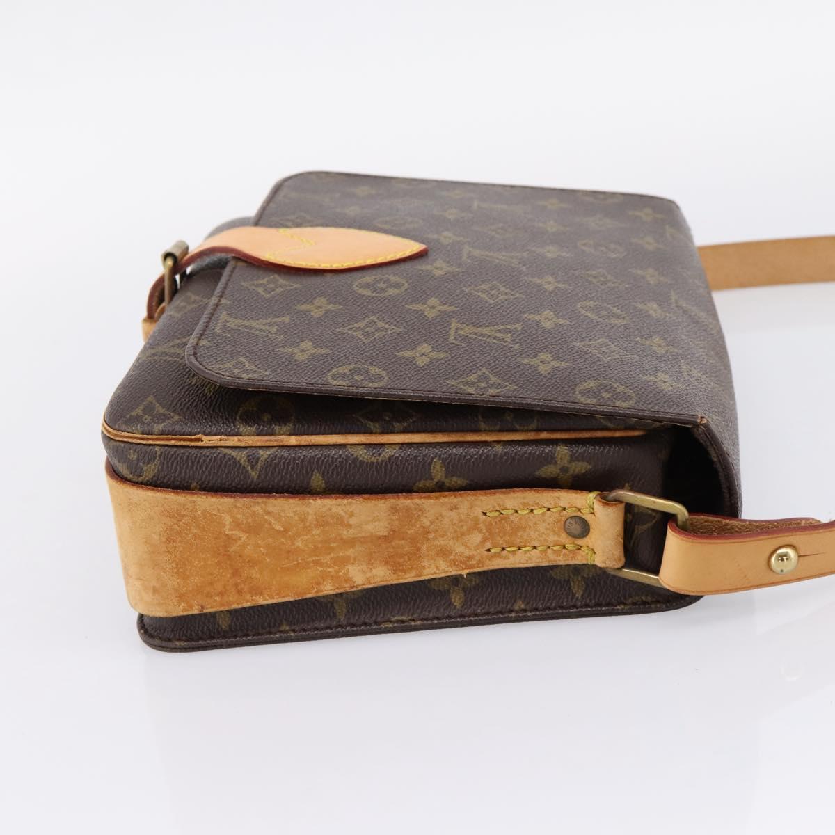 LOUIS VUITTON Monogram Cartouchiere GM Shoulder Bag M51252 LV Auth bs37089