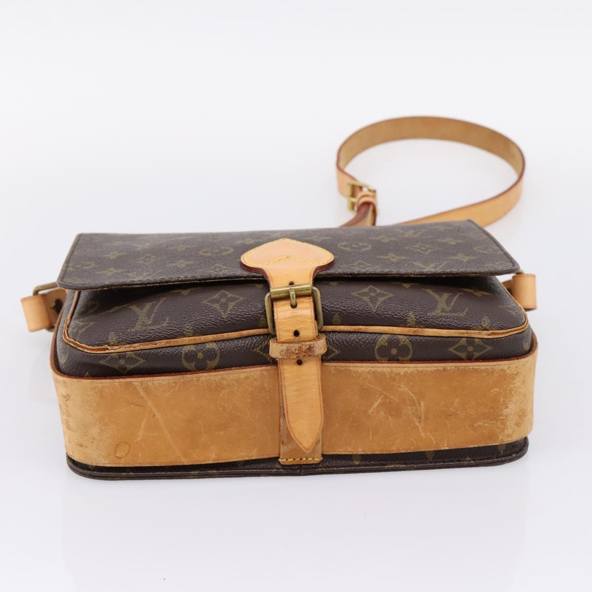 LOUIS VUITTON Monogram Cartouchiere GM Shoulder Bag M51252 LV Auth bs37089