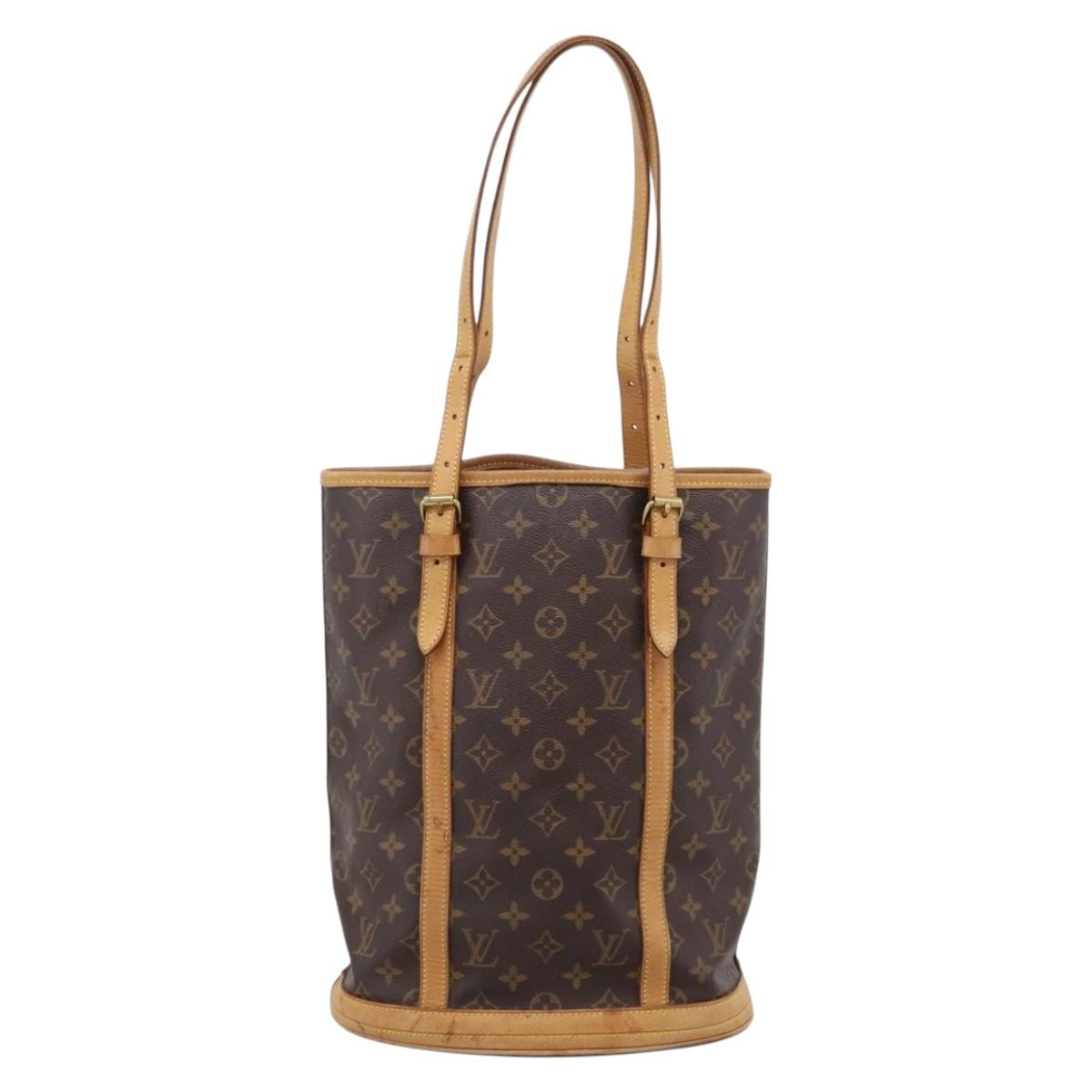 LOUIS VUITTON Monogram Bucket GM Shoulder Bag M42236 LV Auth bs37090