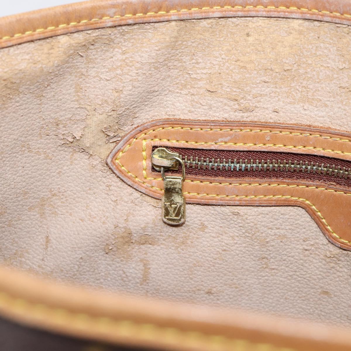 LOUIS VUITTON Monogram Bucket GM Shoulder Bag M42236 LV Auth bs37090