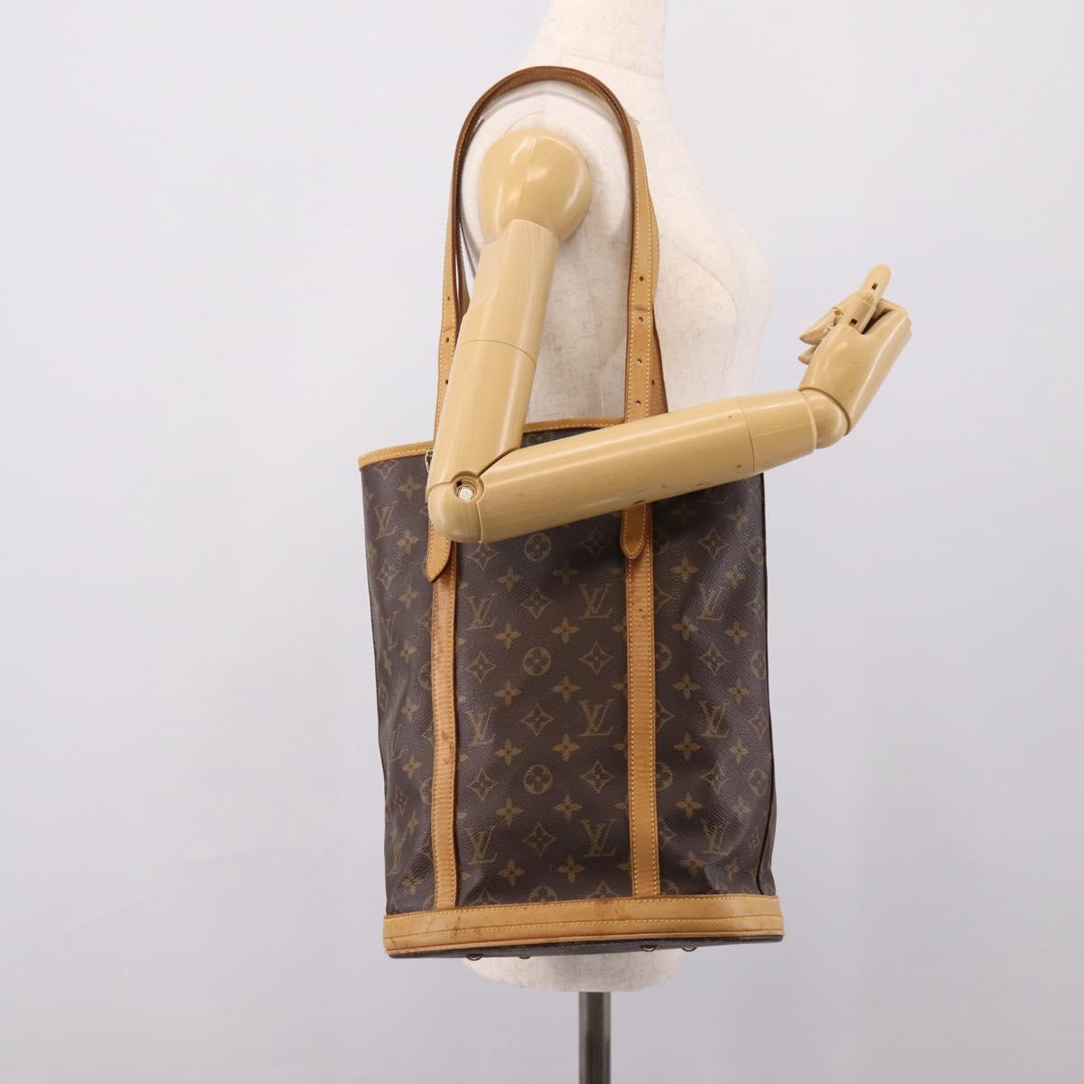 LOUIS VUITTON Monogram Bucket GM Shoulder Bag M42236 LV Auth bs37090