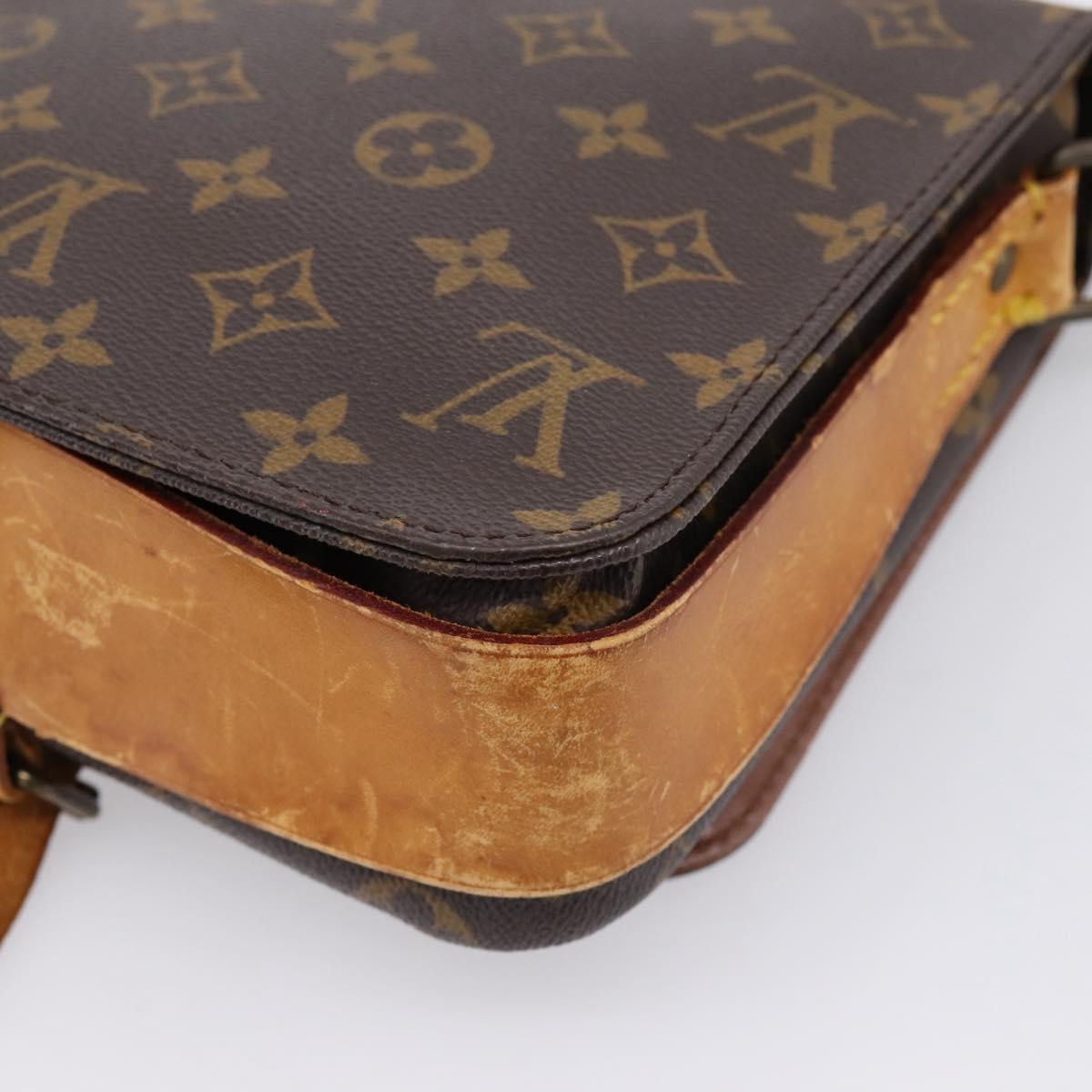 LOUIS VUITTON Monogram Cartouchiere MM Shoulder Bag M51253 LV Auth bs37092
