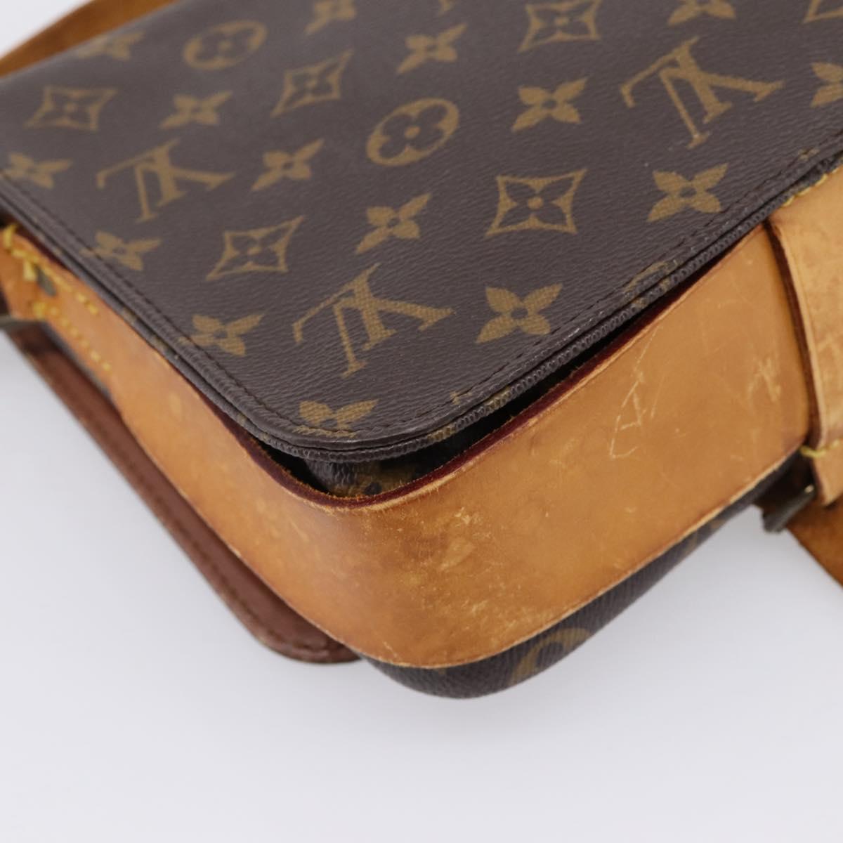 LOUIS VUITTON Monogram Cartouchiere MM Shoulder Bag M51253 LV Auth bs37092