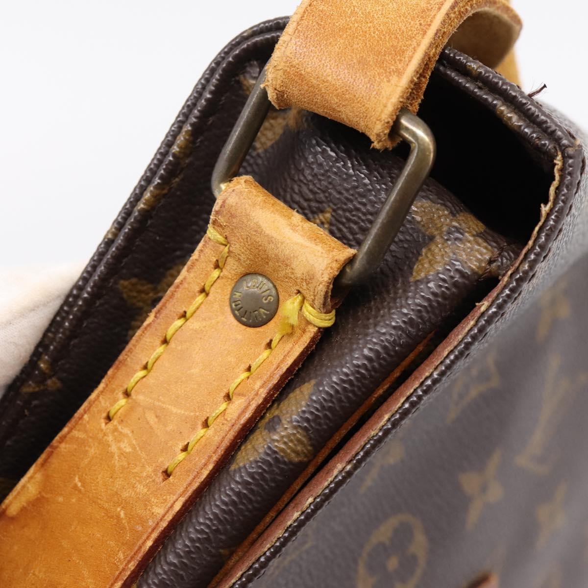 LOUIS VUITTON Monogram Cartouchiere MM Shoulder Bag M51253 LV Auth bs37092