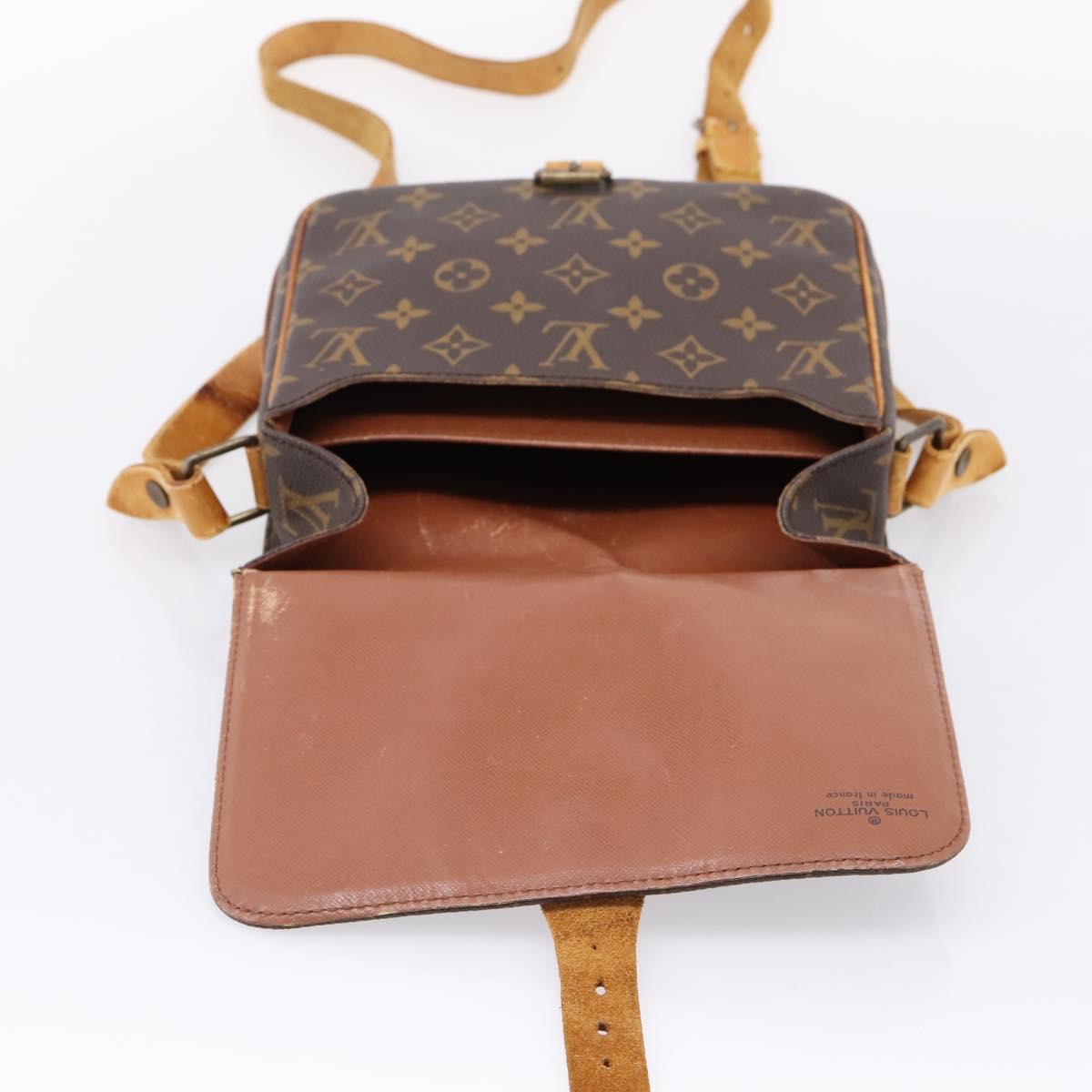 LOUIS VUITTON Monogram Cartouchiere MM Shoulder Bag M51253 LV Auth bs37092