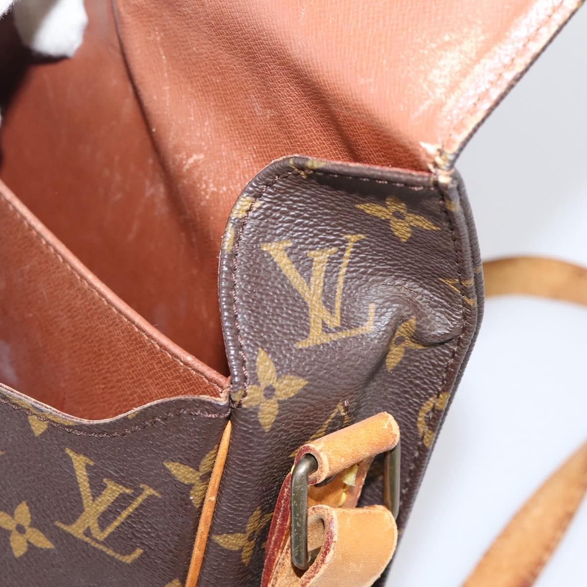 LOUIS VUITTON Monogram Cartouchiere MM Shoulder Bag M51253 LV Auth bs37092