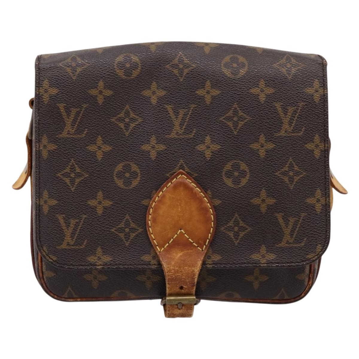 LOUIS VUITTON Monogram Cartouchiere MM Shoulder Bag M51253 LV Auth bs37092