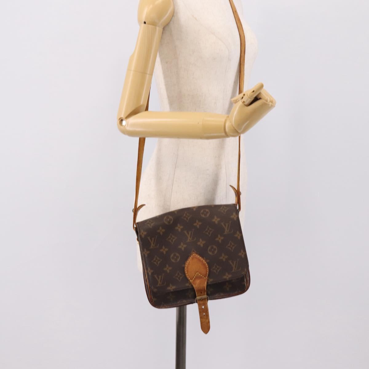 LOUIS VUITTON Monogram Cartouchiere MM Shoulder Bag M51253 LV Auth bs37092