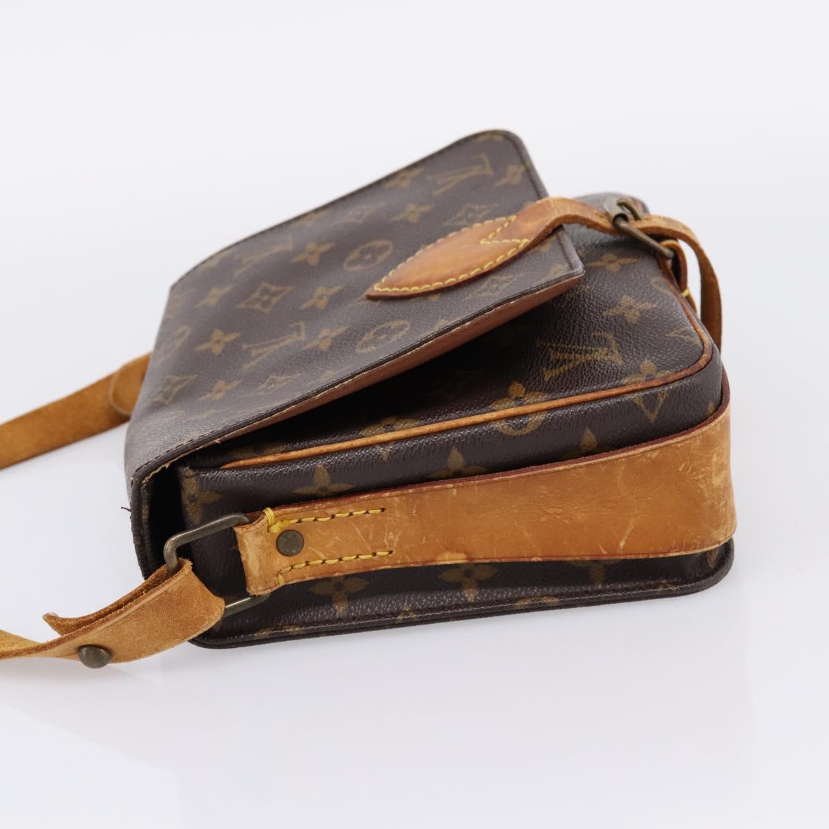 LOUIS VUITTON Monogram Cartouchiere MM Shoulder Bag M51253 LV Auth bs37092