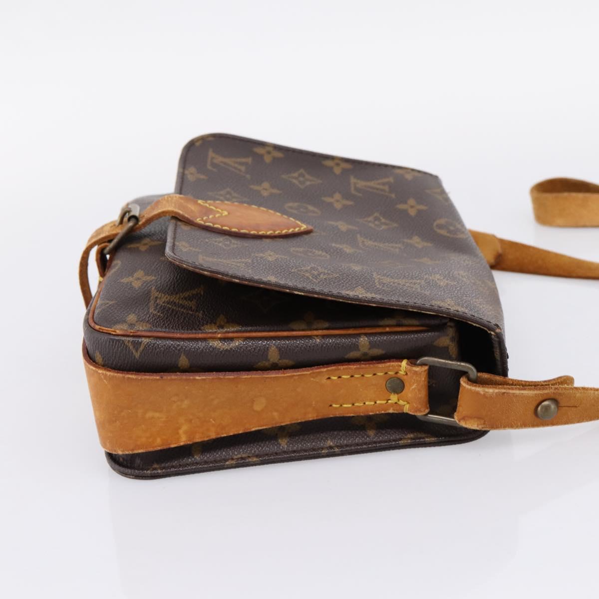 LOUIS VUITTON Monogram Cartouchiere MM Shoulder Bag M51253 LV Auth bs37092