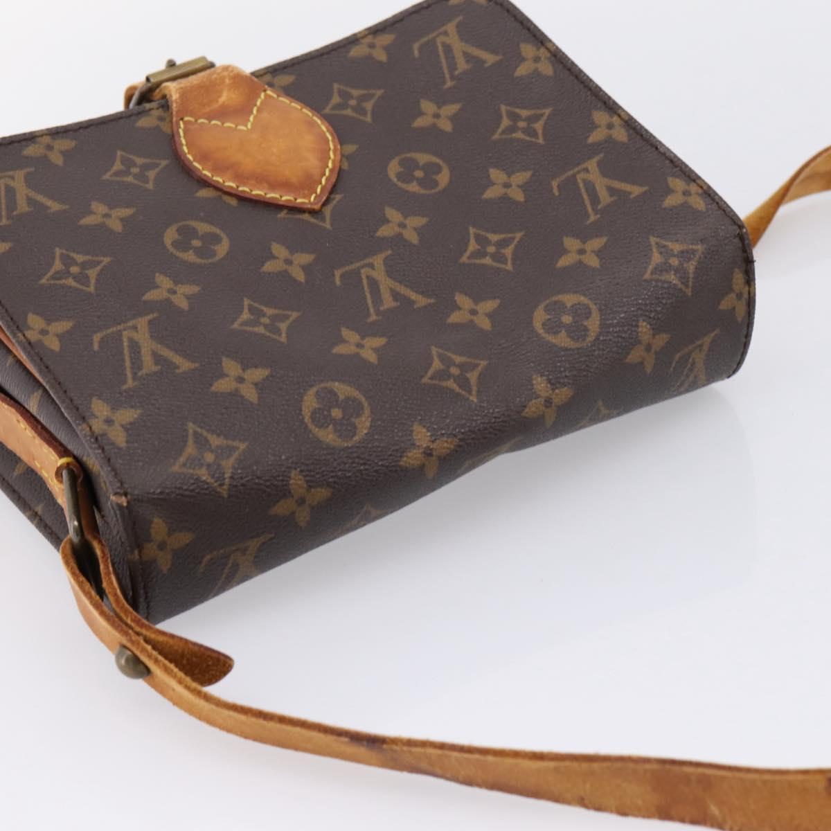 LOUIS VUITTON Monogram Cartouchiere MM Shoulder Bag M51253 LV Auth bs37092