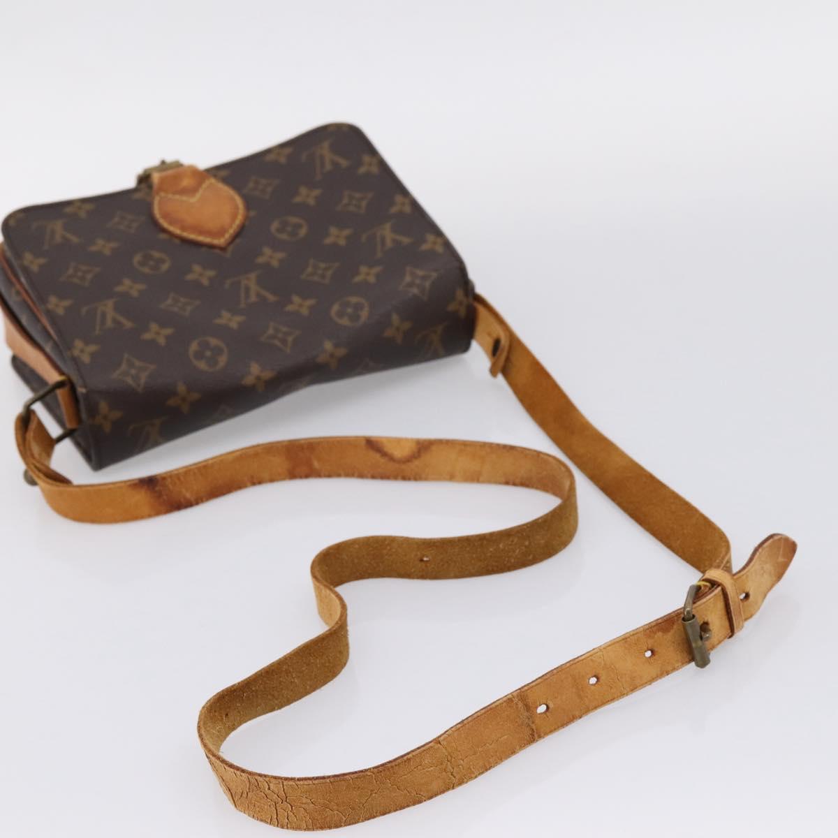 LOUIS VUITTON Monogram Cartouchiere MM Shoulder Bag M51253 LV Auth bs37092