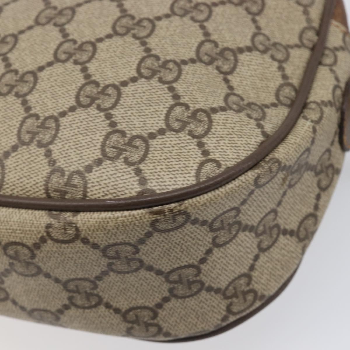 GUCCI GG Supreme Web Sherry Line Clutch Bag PVC Beige 89 01 034 Auth bs37095