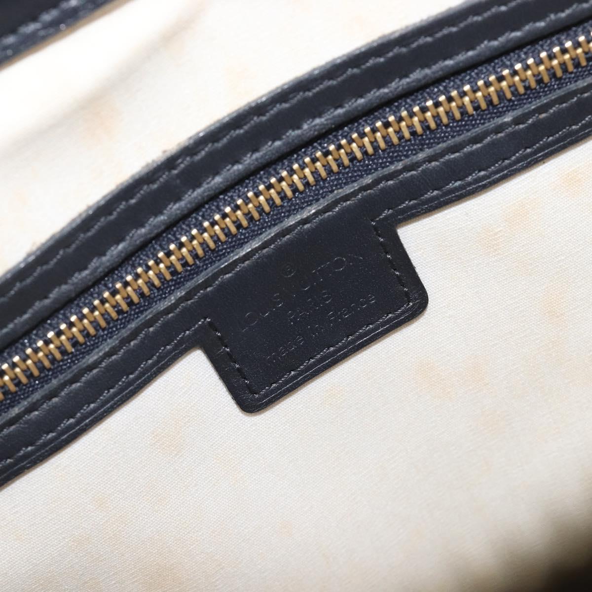 LOUIS VUITTON Monogram Mini Josephine PM Hand Bag Blue M92049 LV Auth bs37106