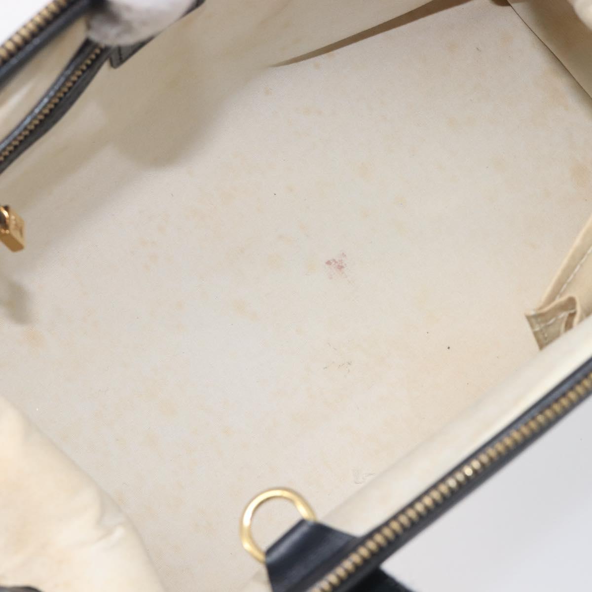 LOUIS VUITTON Monogram Mini Josephine PM Hand Bag Blue M92049 LV Auth bs37106