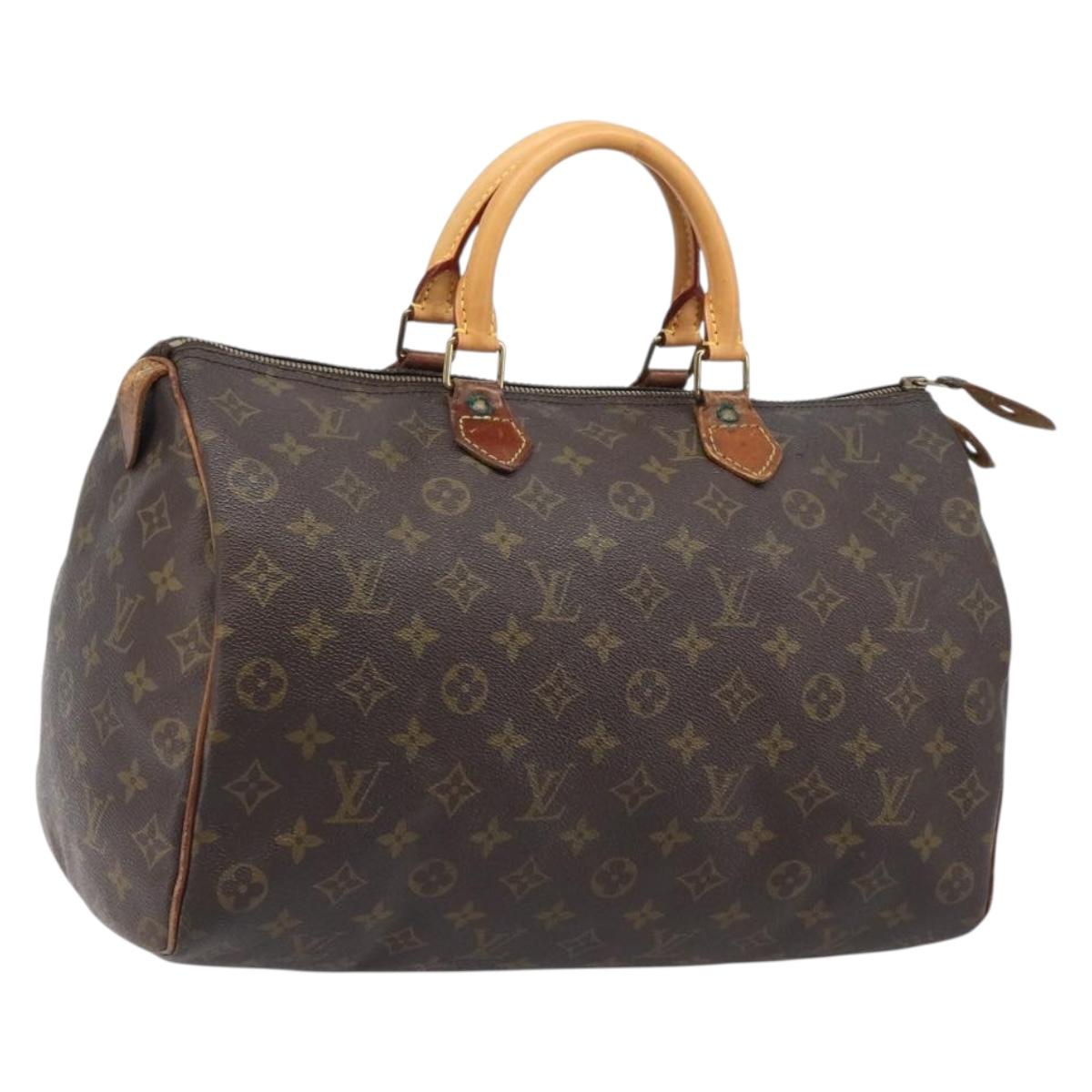 LOUIS VUITTON Monogram Speedy 35 Hand Bag M41524 LV Auth bs37108