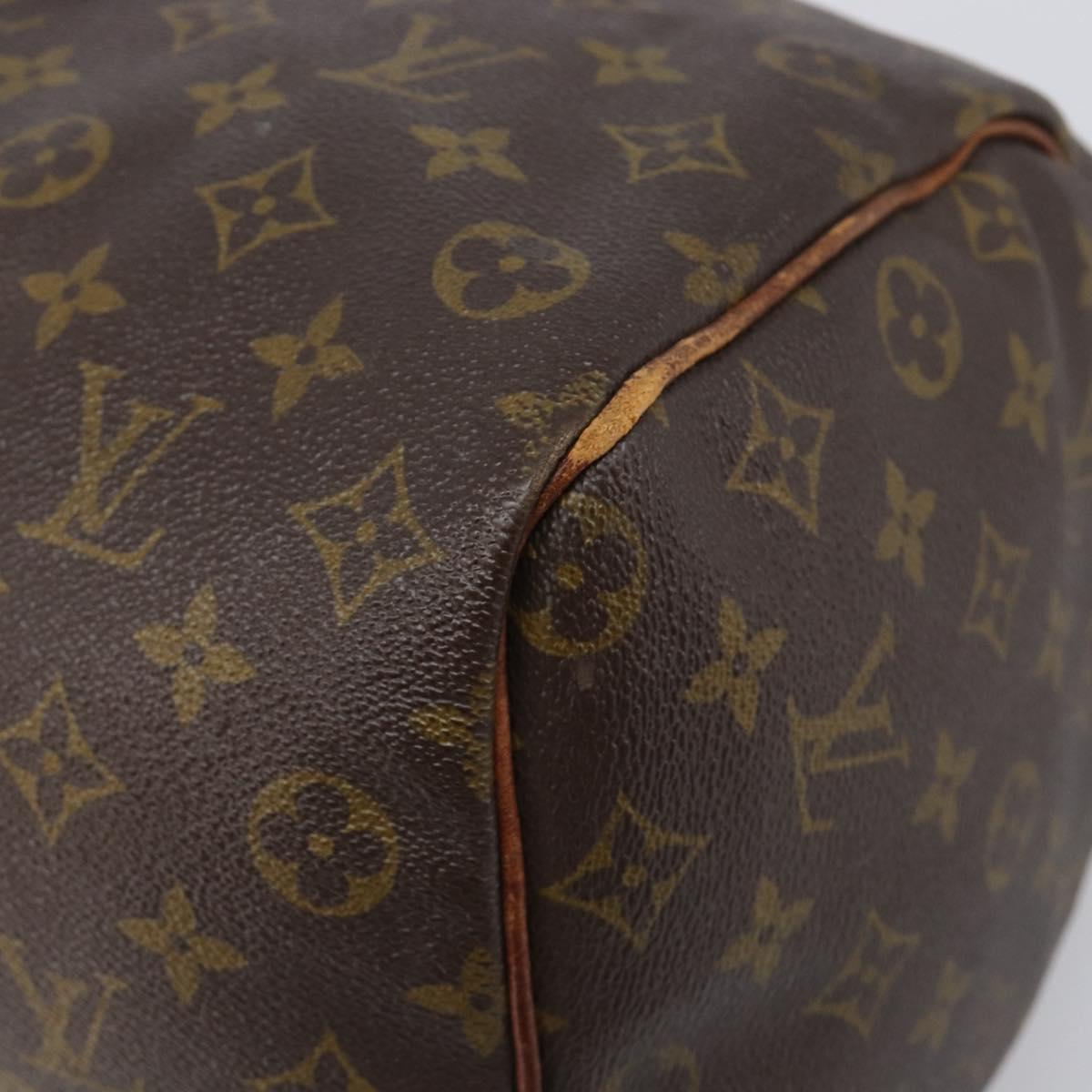 LOUIS VUITTON Monogram Speedy 35 Hand Bag M41524 LV Auth bs37108