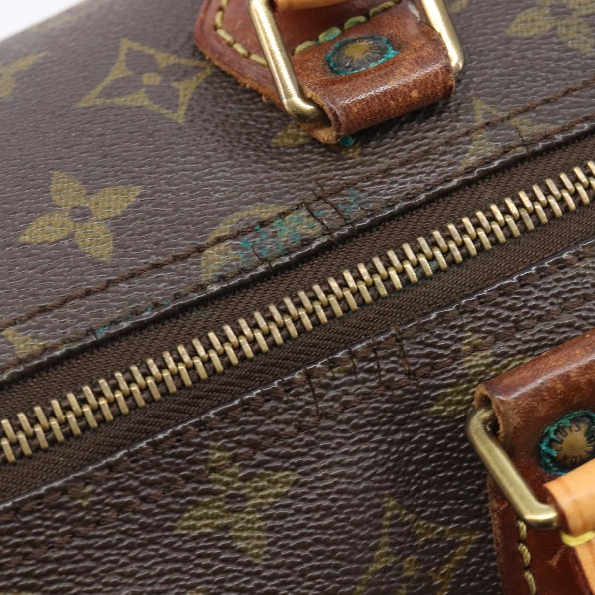 LOUIS VUITTON Monogram Speedy 35 Hand Bag M41524 LV Auth bs37108