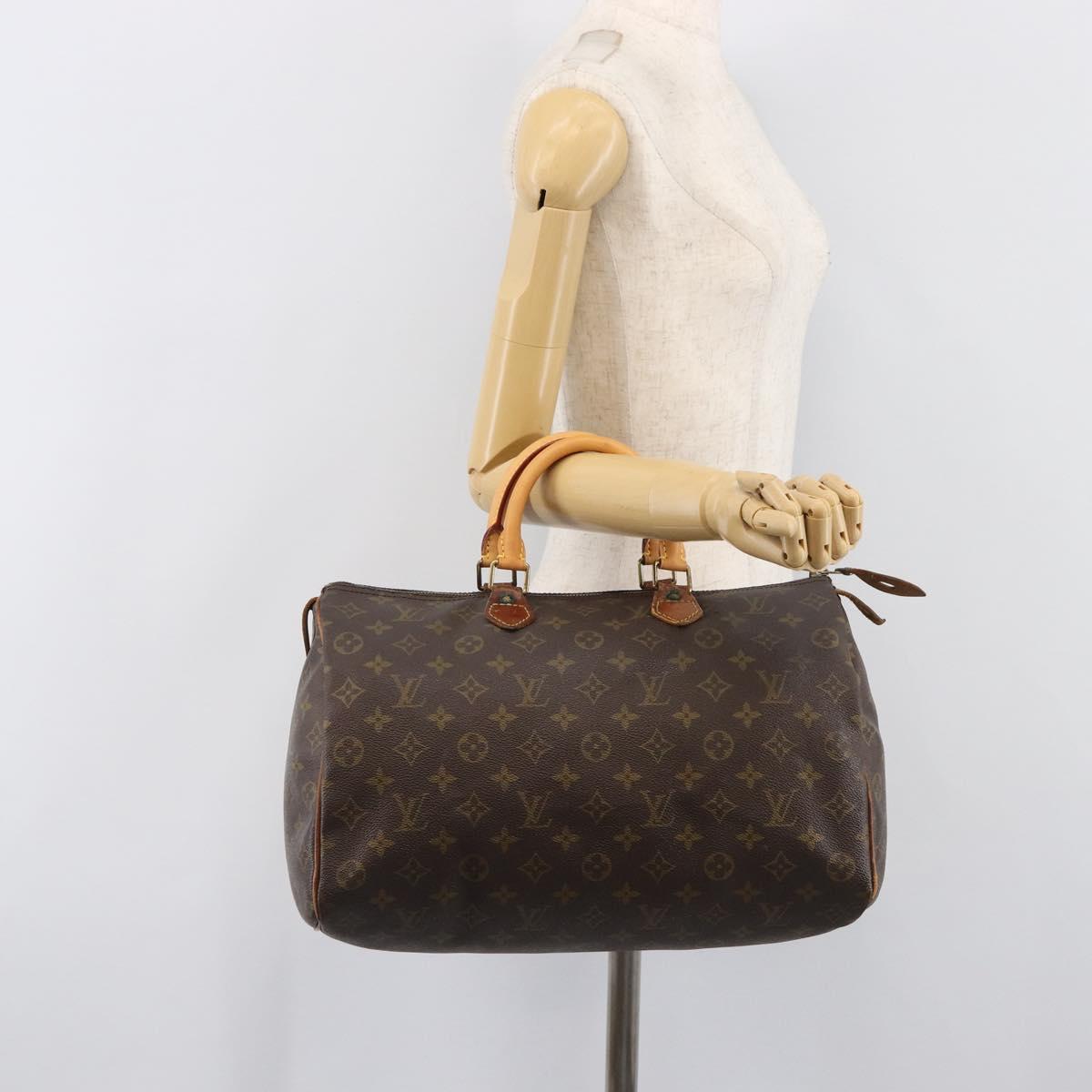 LOUIS VUITTON Monogram Speedy 35 Hand Bag M41524 LV Auth bs37108