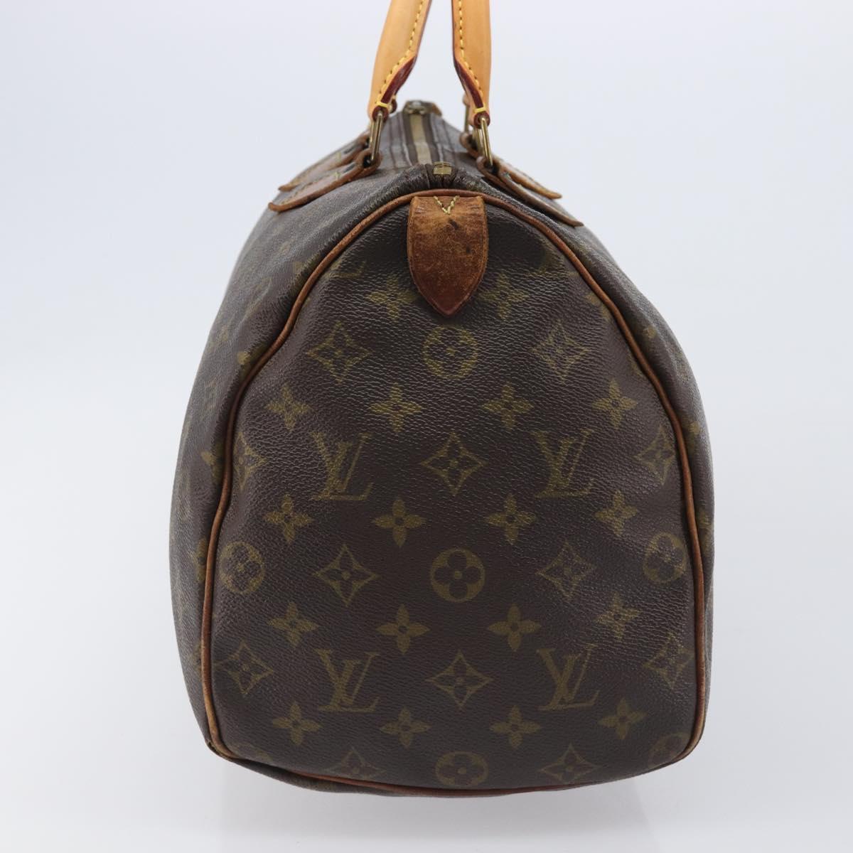LOUIS VUITTON Monogram Speedy 35 Hand Bag M41524 LV Auth bs37108