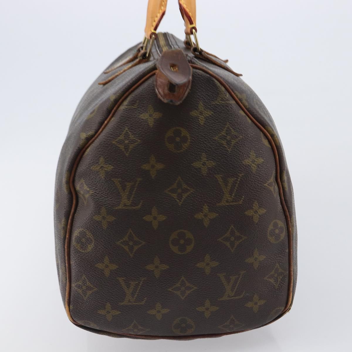 LOUIS VUITTON Monogram Speedy 35 Hand Bag M41524 LV Auth bs37108