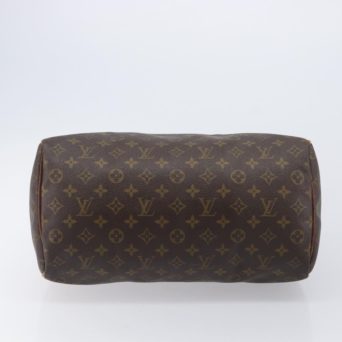 LOUIS VUITTON Monogram Speedy 35 Hand Bag M41524 LV Auth bs37108