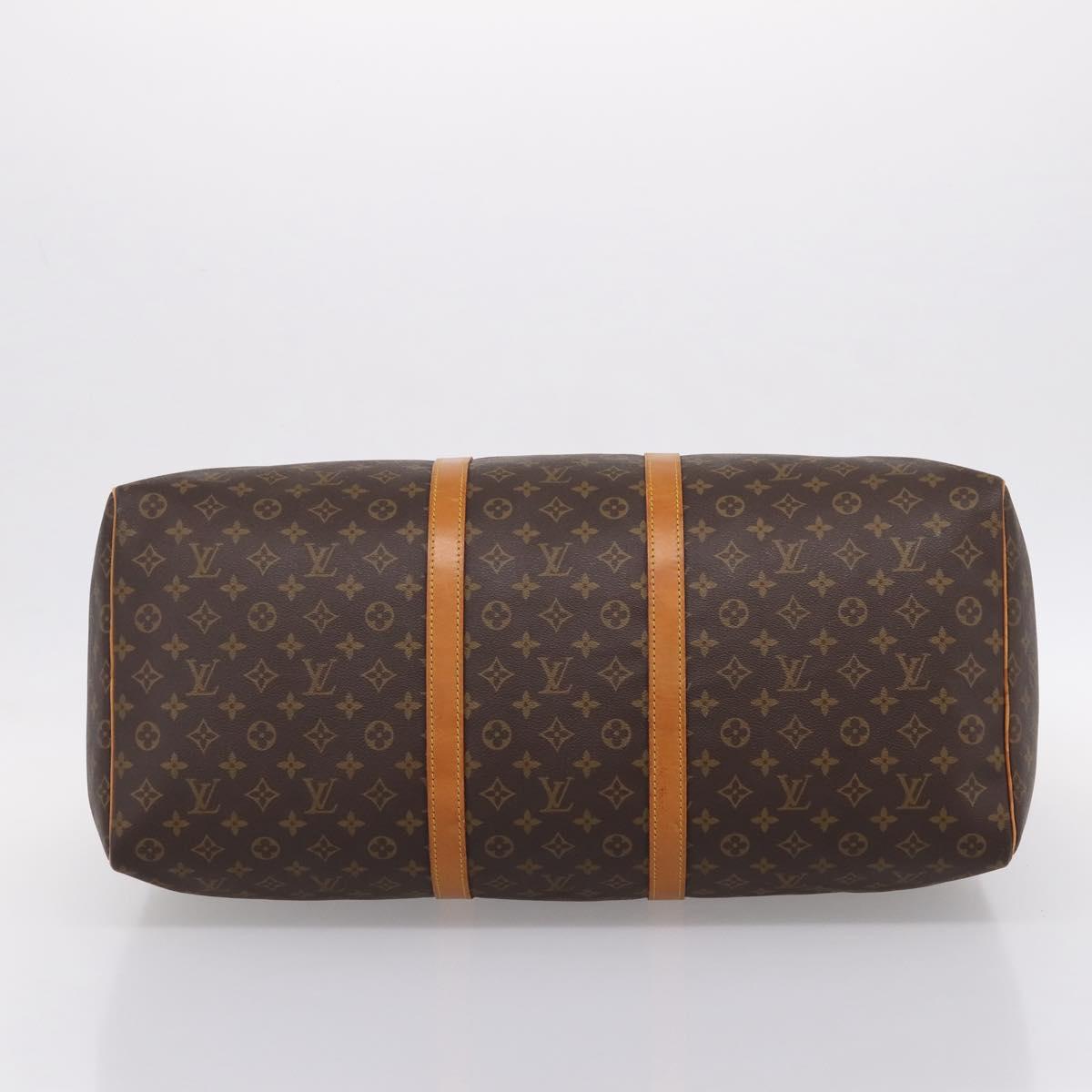 LOUIS VUITTON Monogram Keepall 60 Boston Bag M41422 LV Auth bs37111