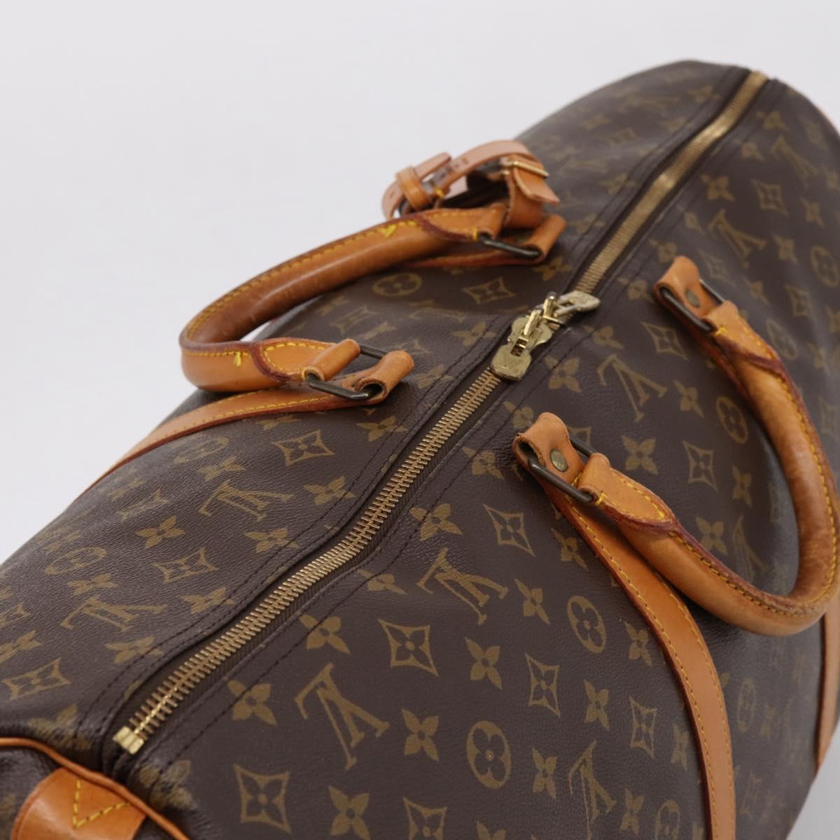 LOUIS VUITTON Monogram Keepall 60 Boston Bag M41422 LV Auth bs37111
