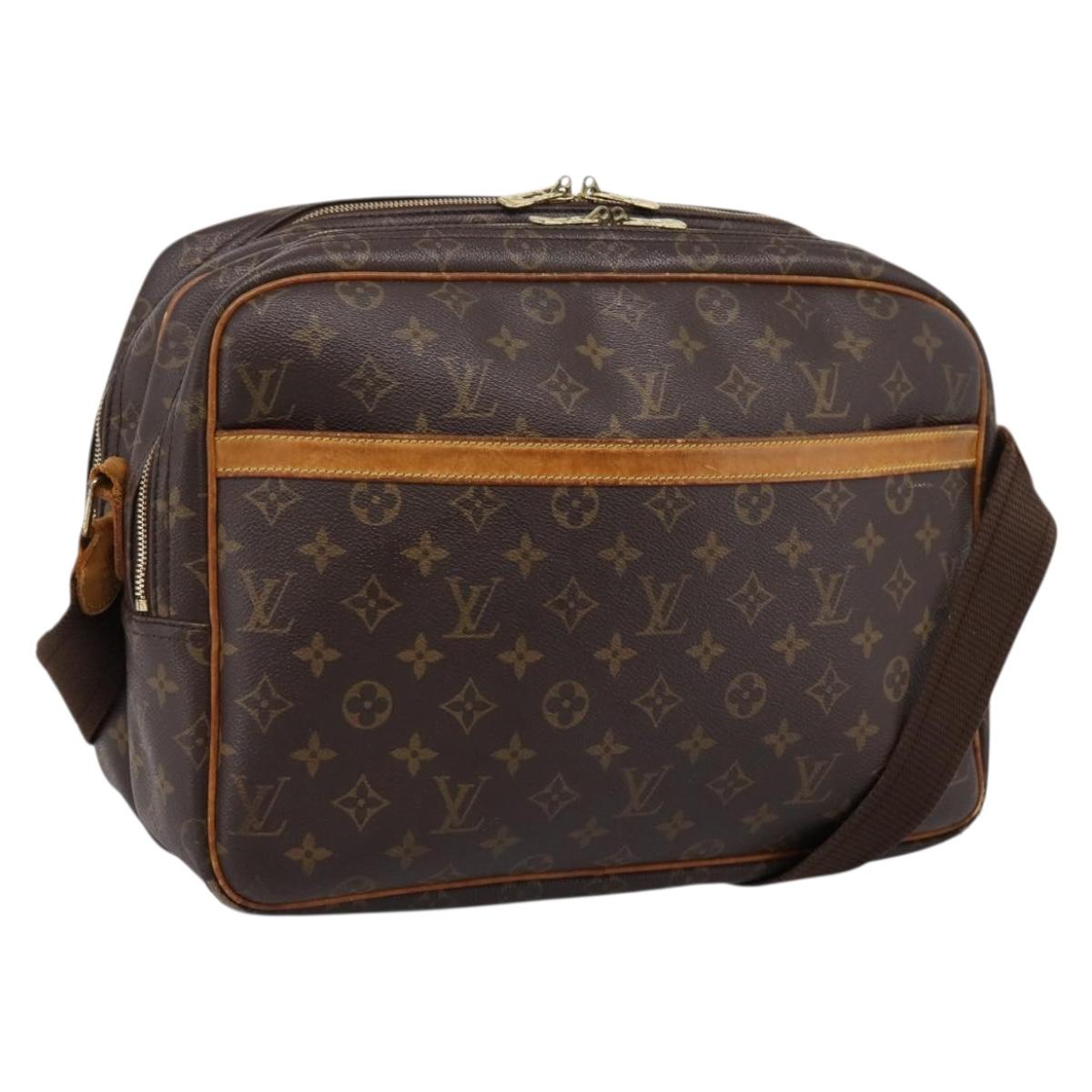 LOUIS VUITTON Monogram Reporter GM Shoulder Bag M45252 LV Auth bs37112
