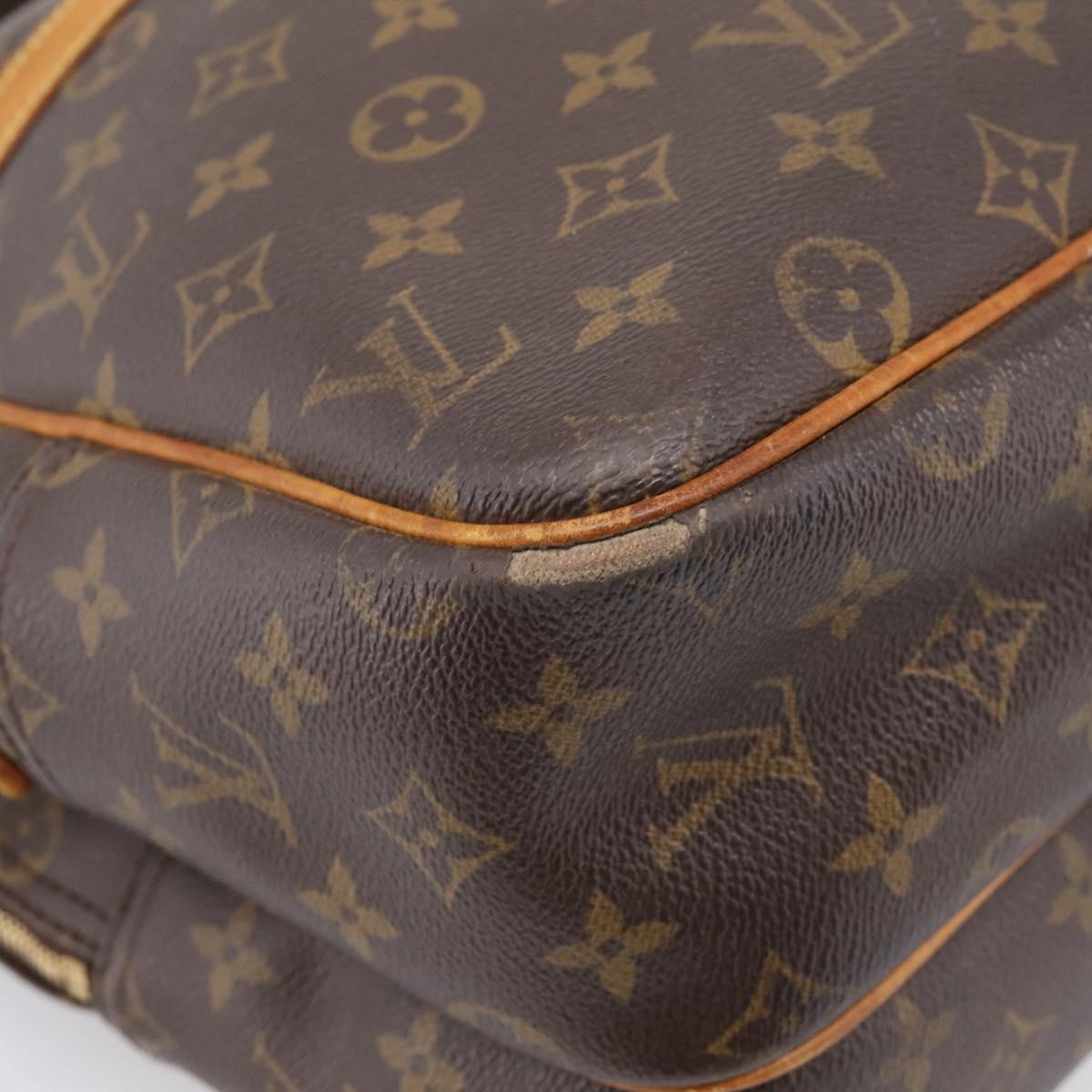 LOUIS VUITTON Monogram Reporter GM Shoulder Bag M45252 LV Auth bs37112