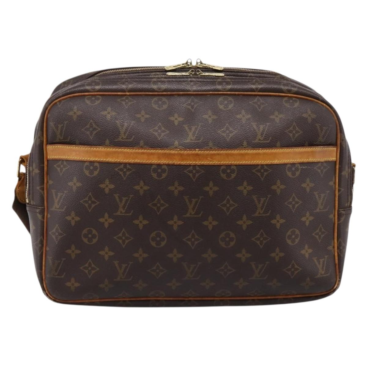 LOUIS VUITTON Monogram Reporter GM Shoulder Bag M45252 LV Auth bs37112