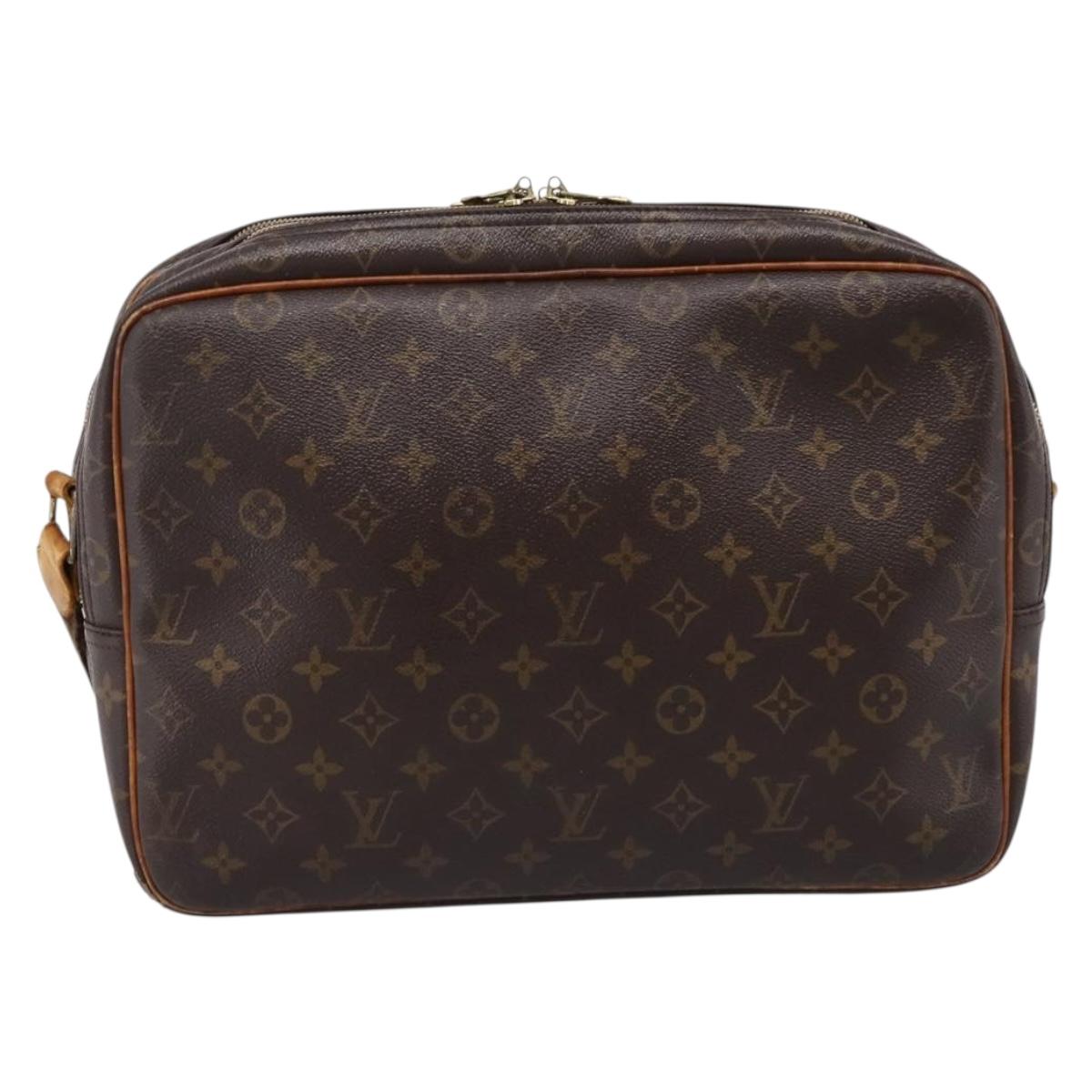 LOUIS VUITTON Monogram Reporter GM Shoulder Bag M45252 LV Auth bs37112