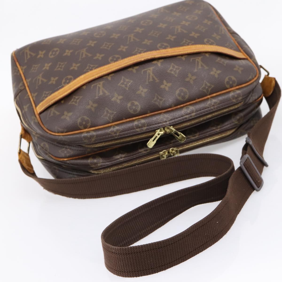 LOUIS VUITTON Monogram Reporter GM Shoulder Bag M45252 LV Auth bs37112