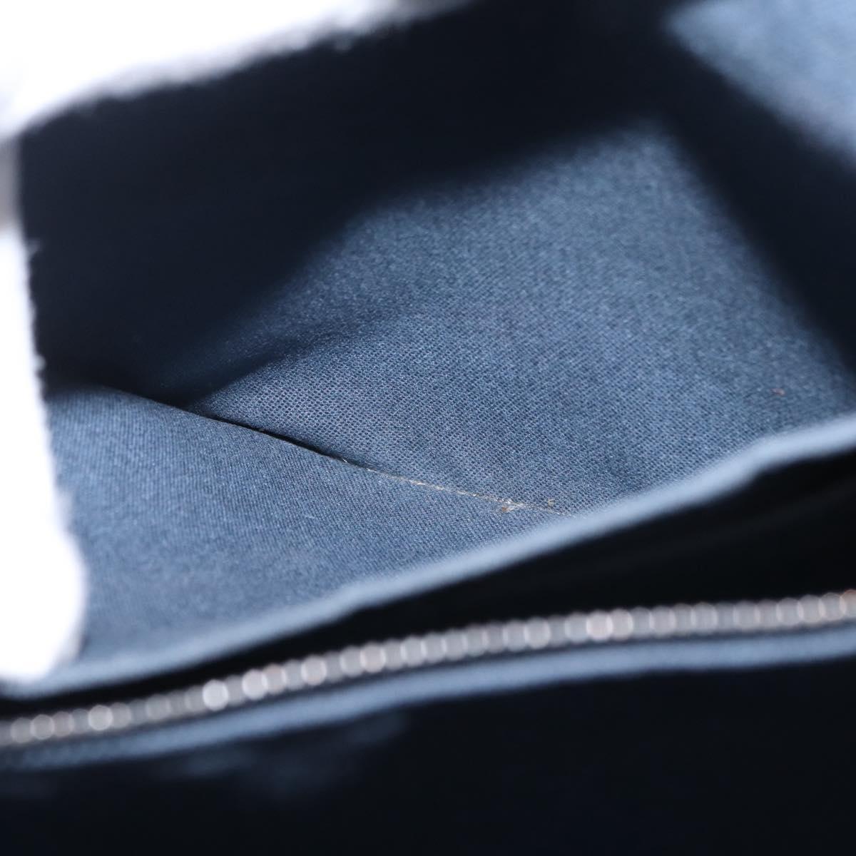 LOUIS VUITTON Damier Infini Porte Documents Voyage Bag Blue N41291 Auth bs37113