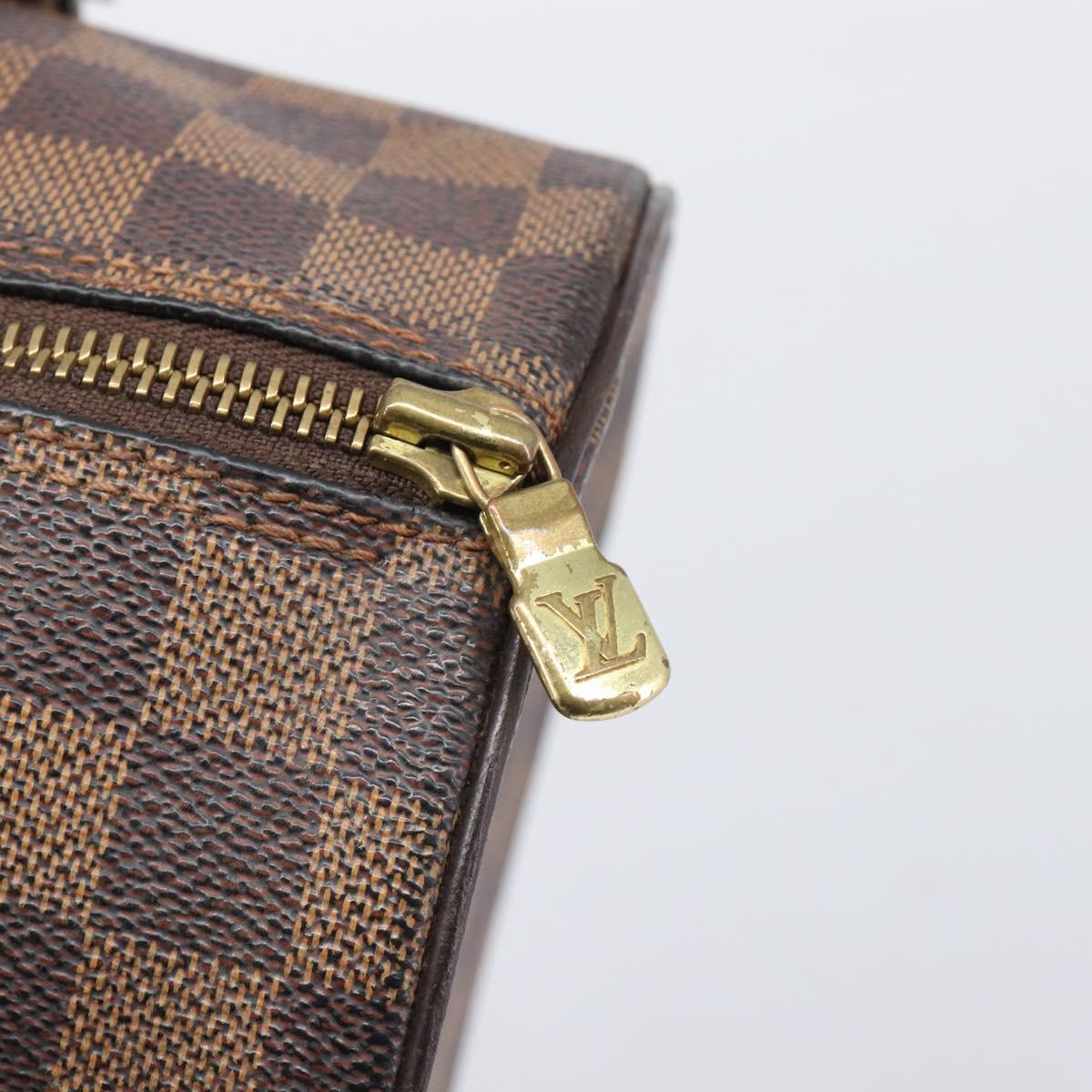 LOUIS VUITTON Damier Ebene Papillon 30 Hand Bag N51303 LV Auth bs37114