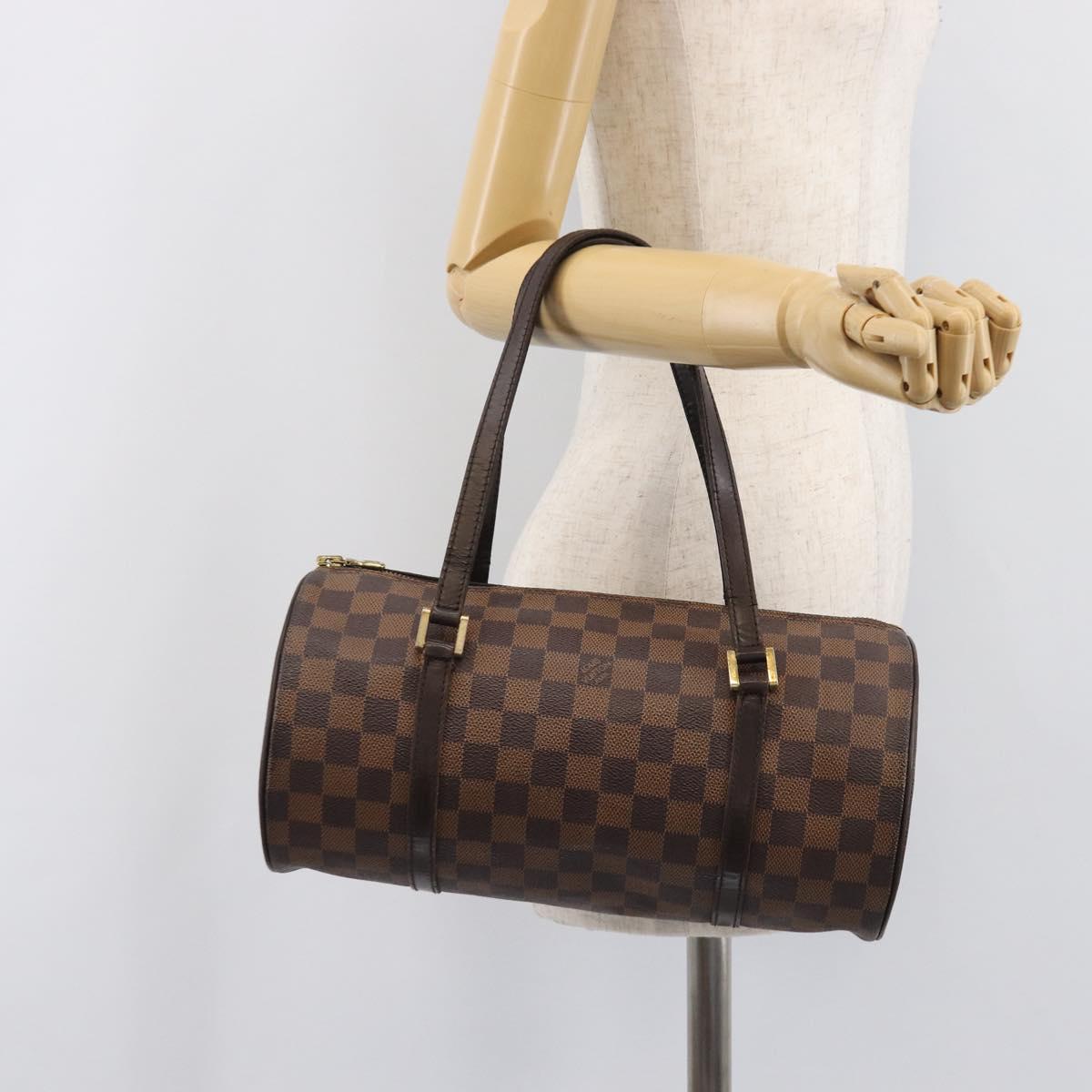 LOUIS VUITTON Damier Ebene Papillon 30 Hand Bag N51303 LV Auth bs37114