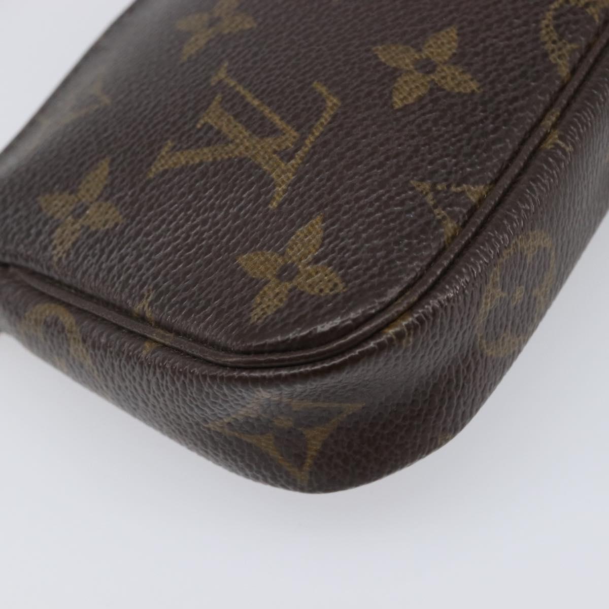 LOUIS VUITTON Monogram Mini Pochette Accessoires Pouch N41667 LV Auth bs37115