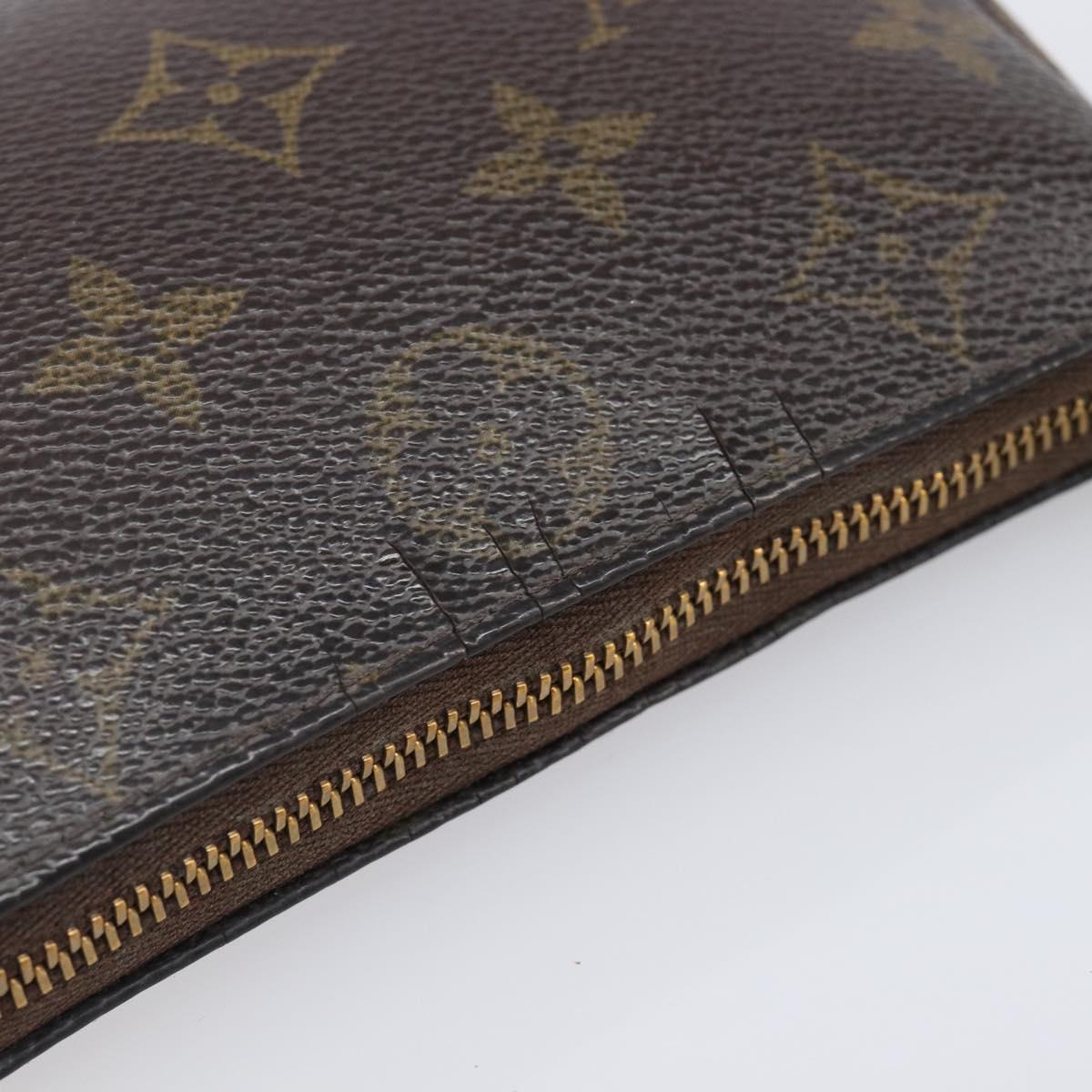 LOUIS VUITTON Monogram Mini Pochette Accessoires Pouch N41667 LV Auth bs37115