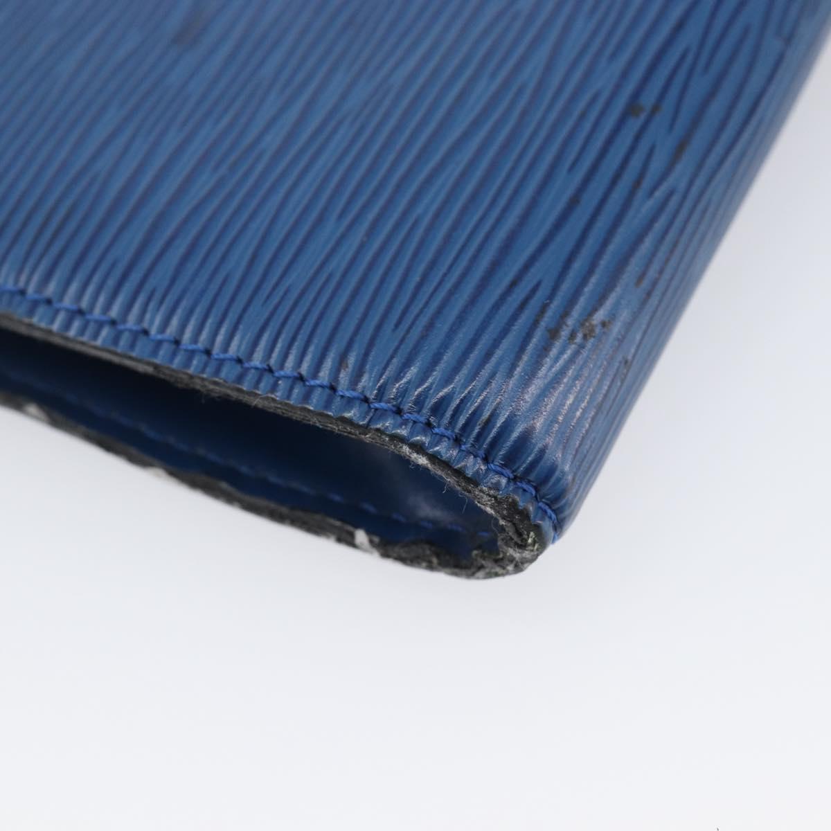 LOUIS VUITTON Epi Pochette Accessoires Accessory Pouch Blue M52985 Auth bs37126